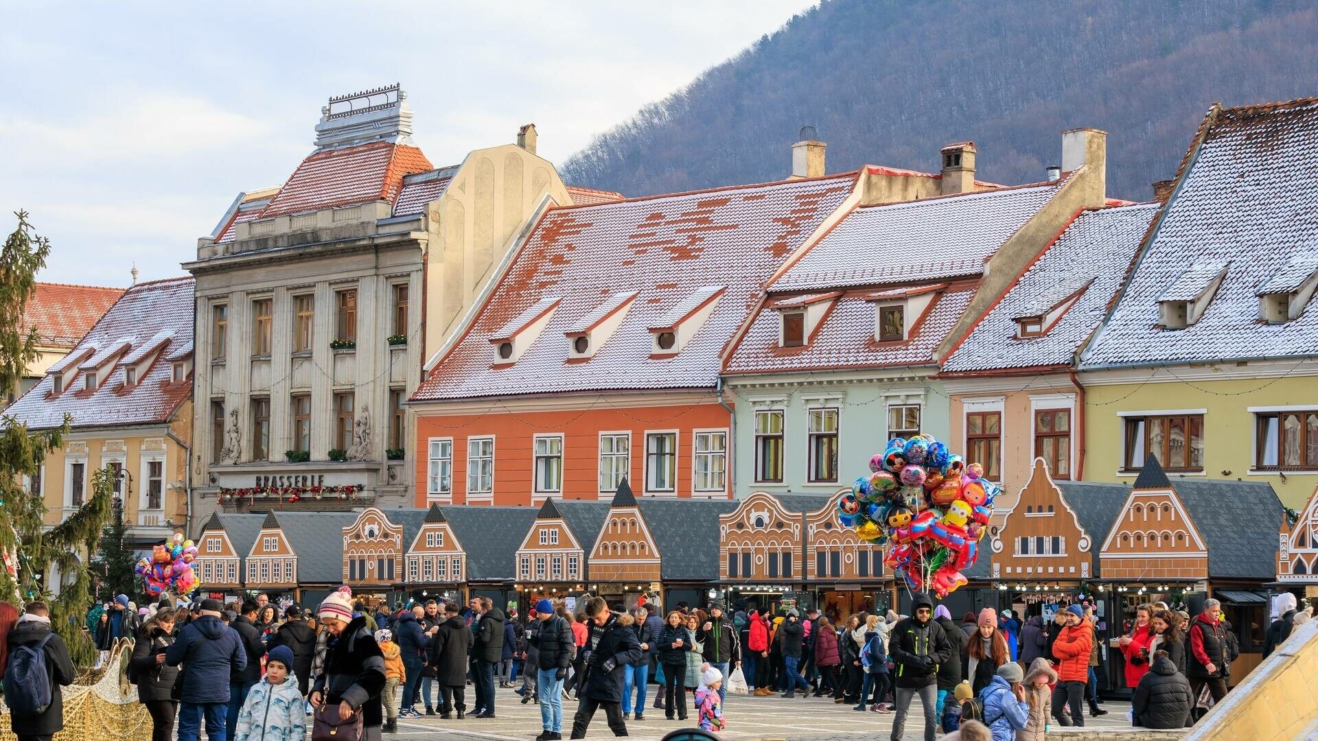 brasov, iarna, centru