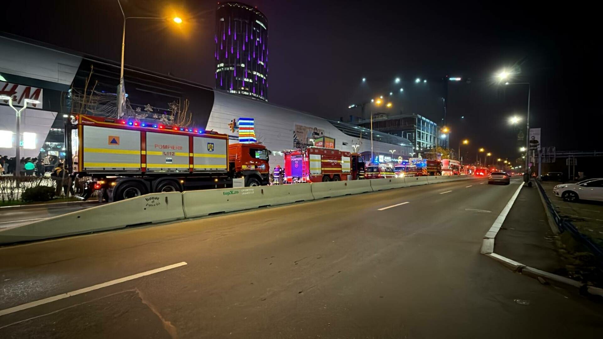 Incendiu la un mall din București