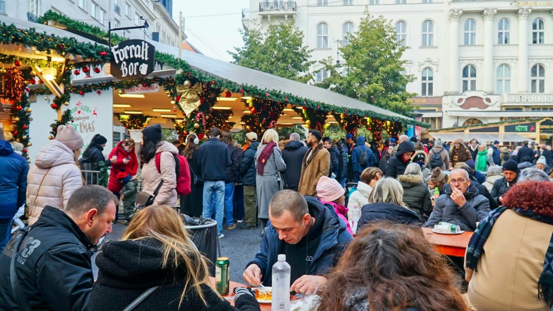 targul de craciun Piața Vörösmarty budapesta ungaria