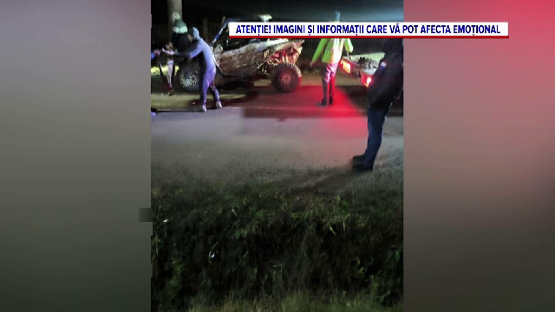 Doi tineri de 17 ani din Maramureș, răniți după ce s-au izbit cu un buggy de un stâlp. Conducătorul nu avea permis