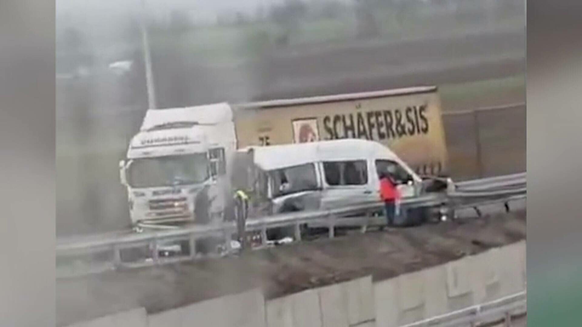 Accident în lanț pe A7, la o oră după ce a fost inaugurat tronsonul Focșani - Adjud