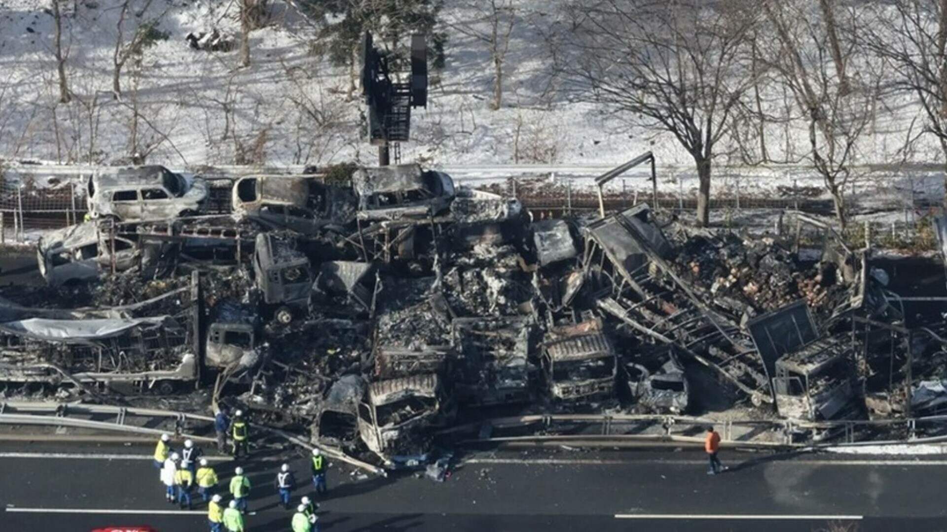 Accident de proporții în Japonia. 67 de vehicule implicate într-un accident devastator | Video