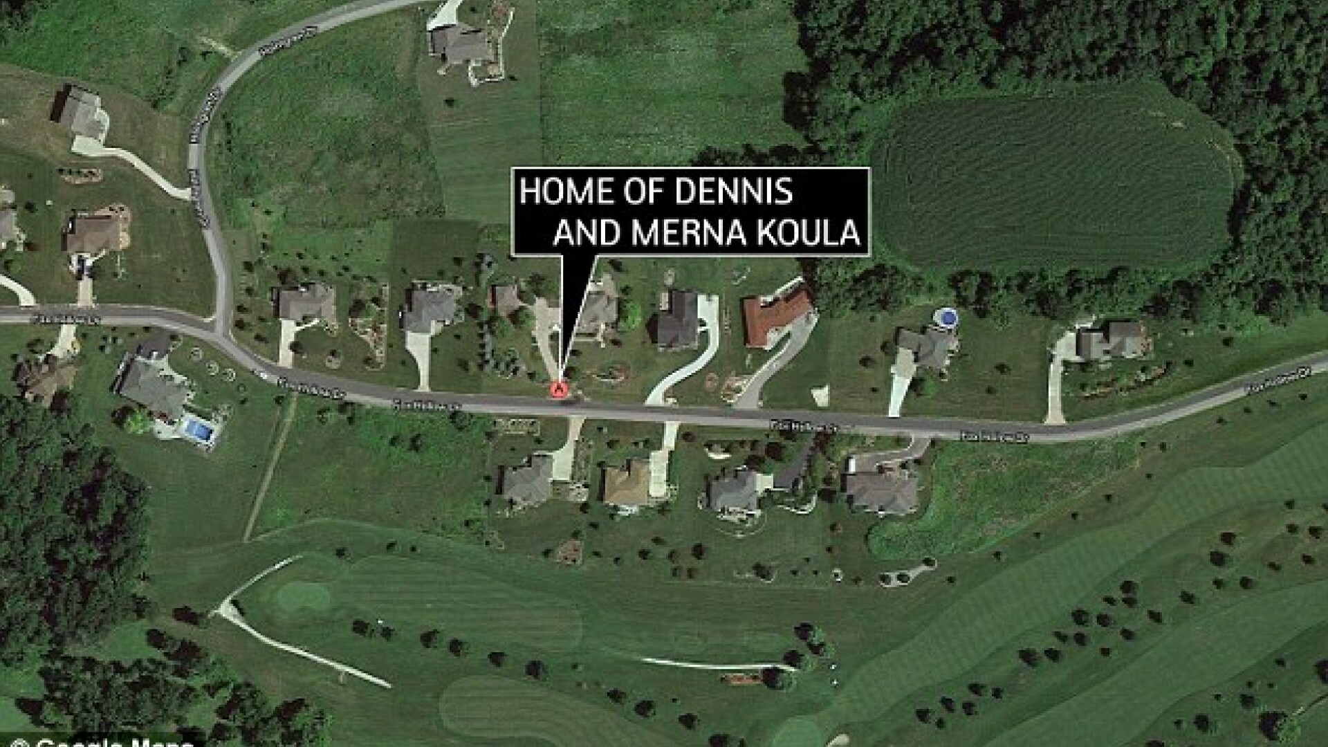 casa familiei Koula, Google Earth