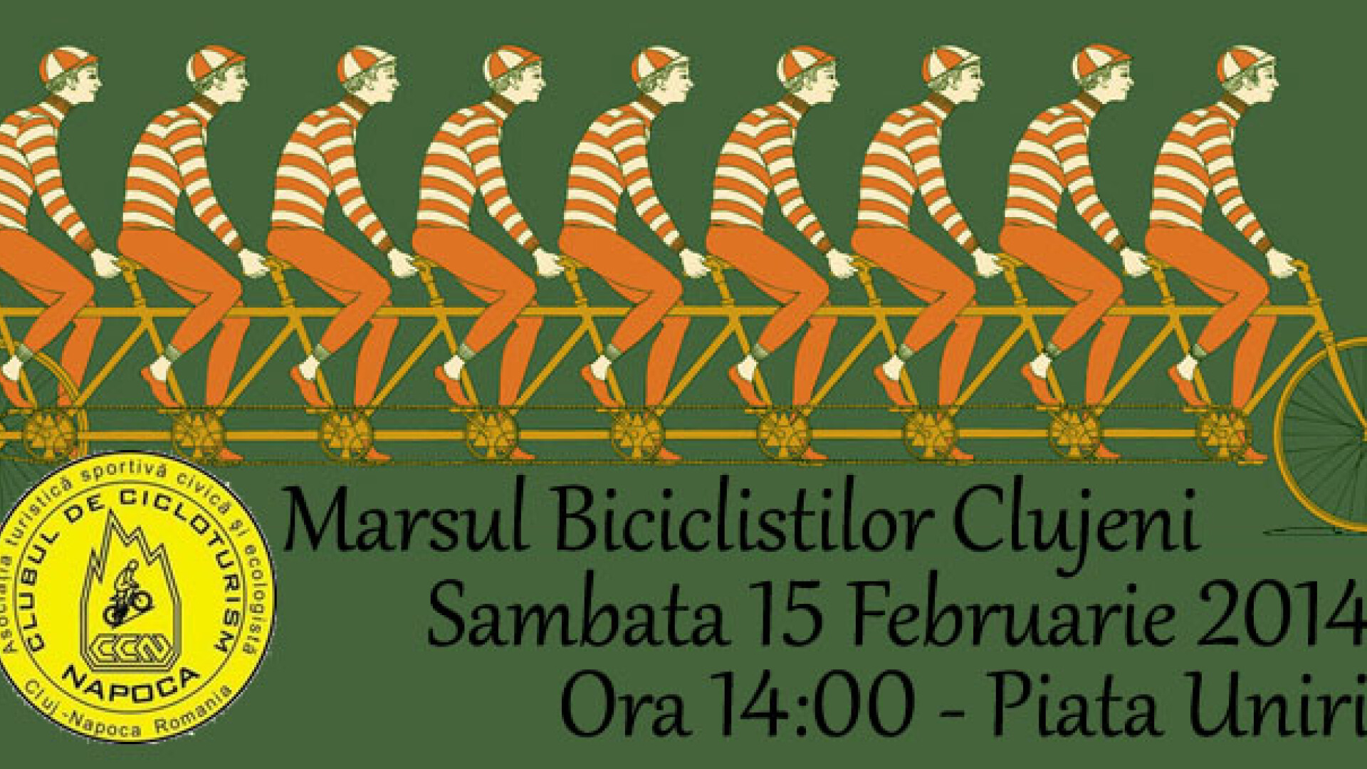 Biciclistii din Cluj, asteptati la o noua editie a Marsului Biciclistilor