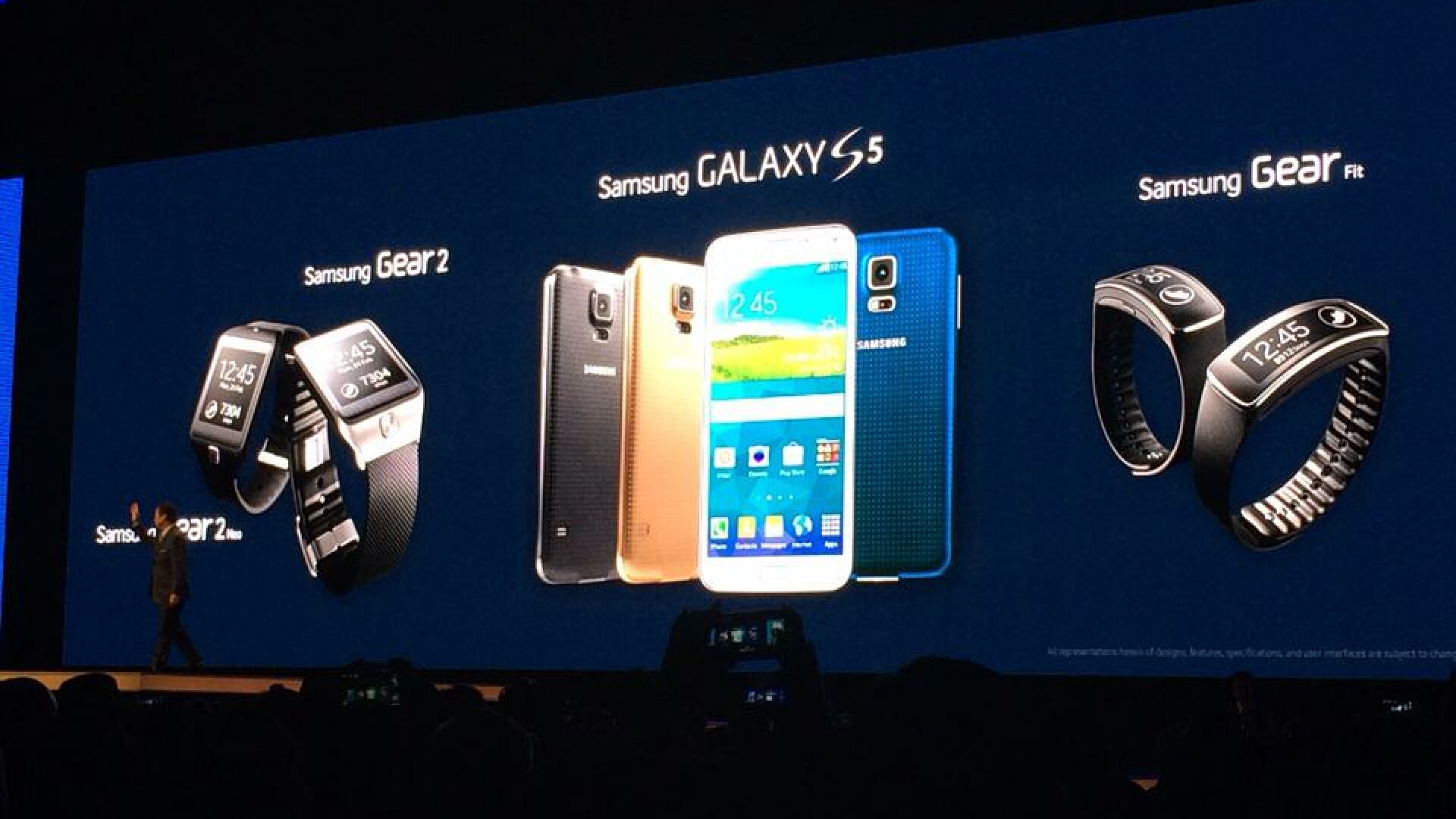 Noul Galaxy S5, alaturi de bratara Gear Fit si ceasul Galaxy Gear