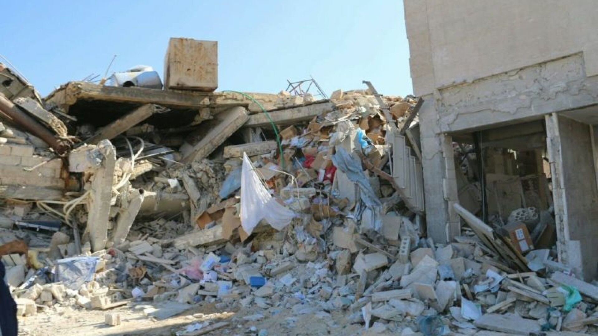 Spital MSF, distrus de bombardamente in Siria