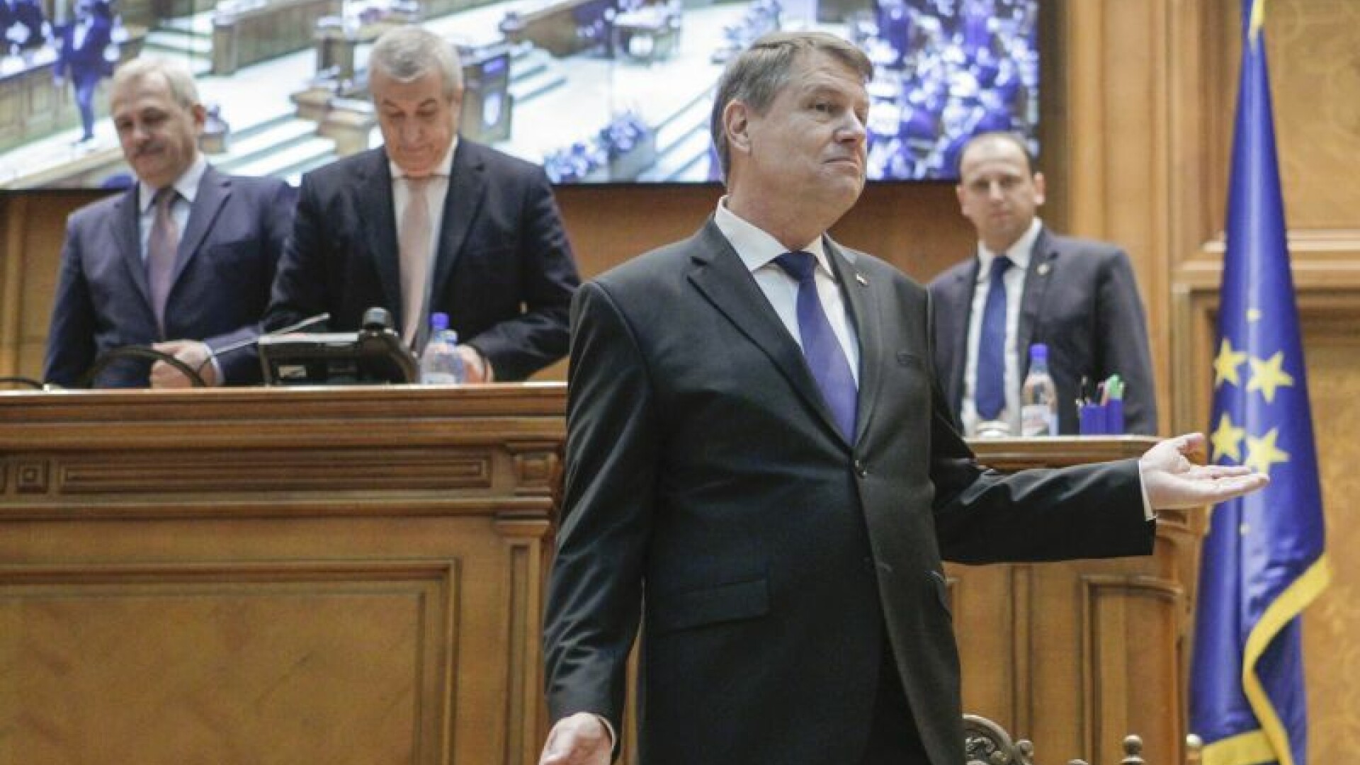 Klaus Iohannis, discurs in Parlament