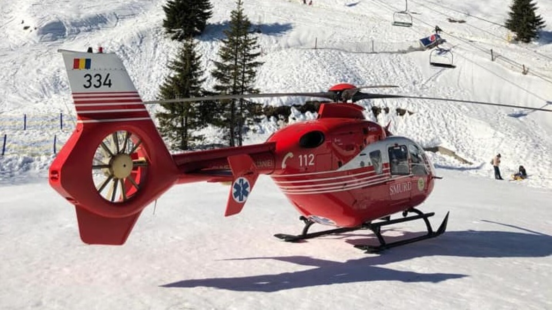 elicopter SMURD pe munte
