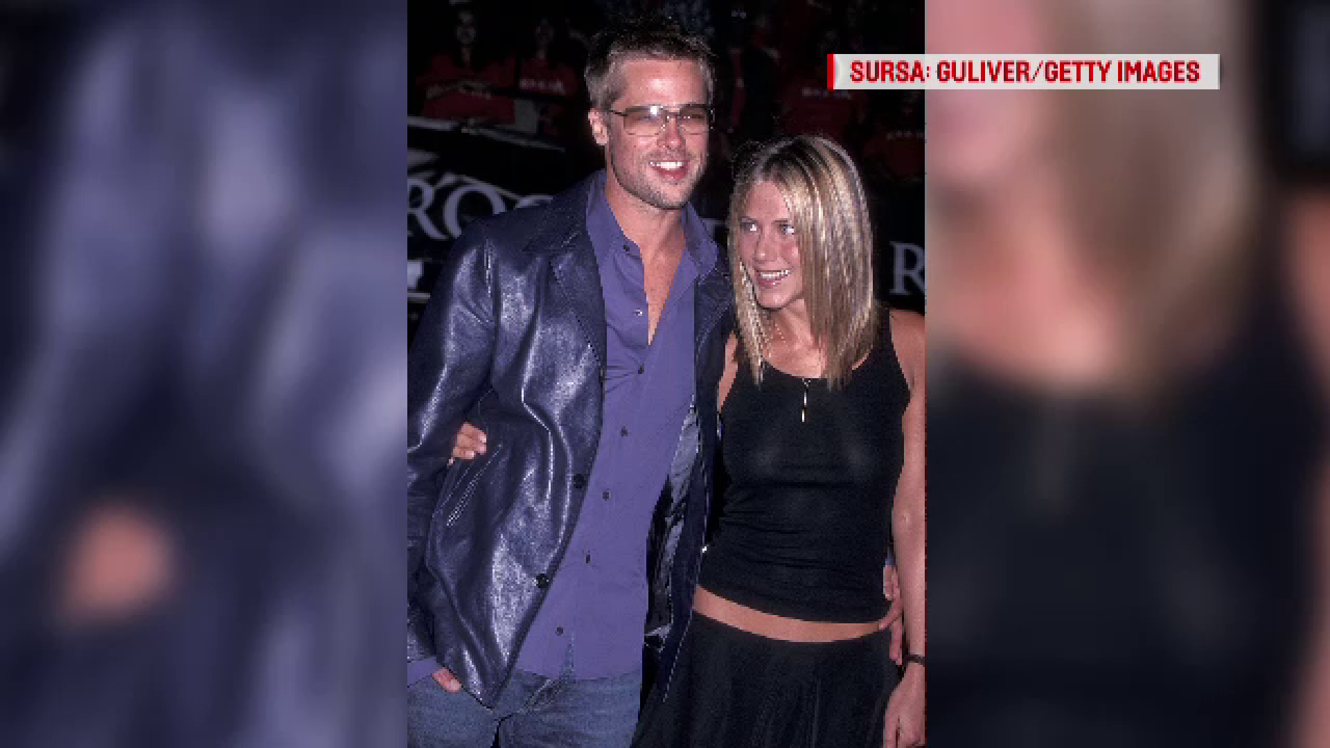 Brad Pitt, fotografiat cu Jennifer Aniston