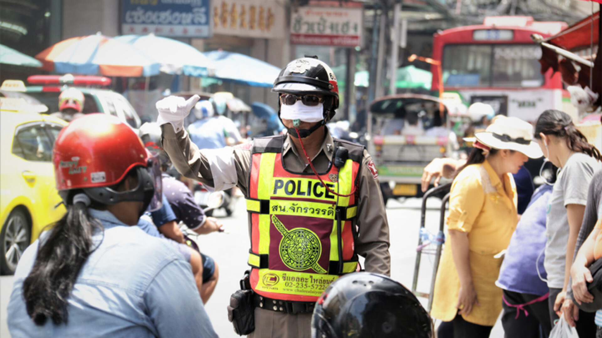 politie rutiera in Thailanda
