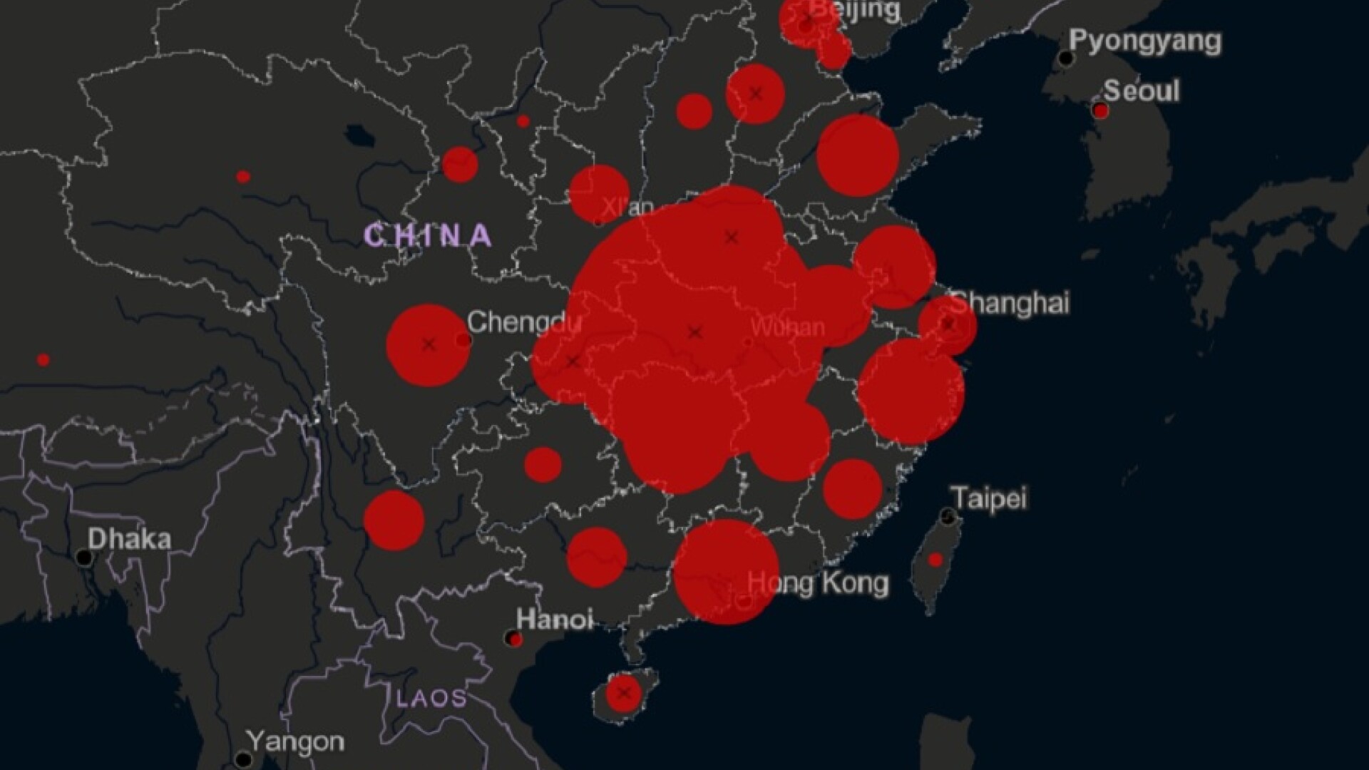 Harta care arată LIVE răspândirea virusului ucigaș