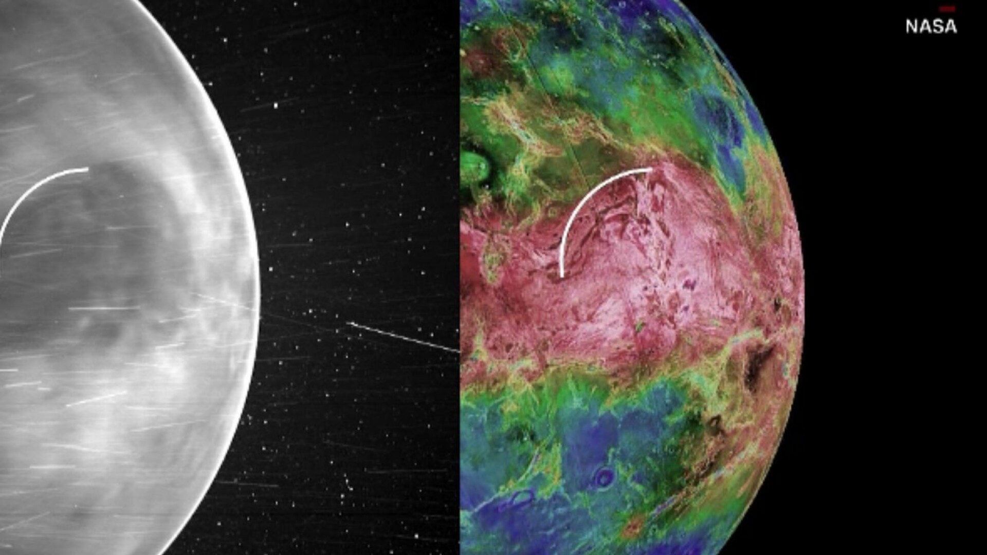 Primele imagini de pe Venus, cu sonda solară Parker, în „spectrul vizibil”