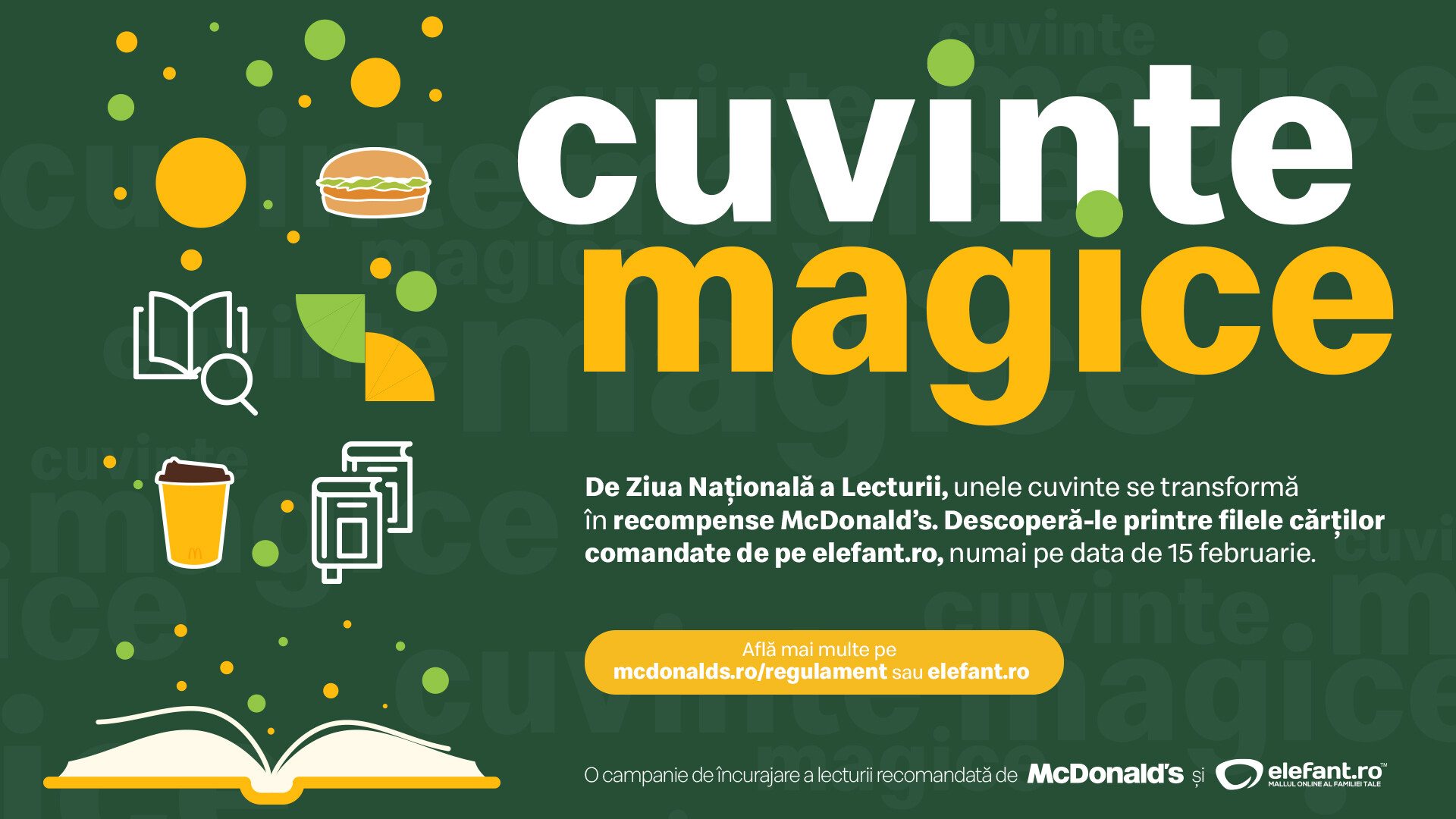 Cuvinte magice și surprize gustoase într-o campanie lansată de McDonald’s de Ziua Națională a Lecturii