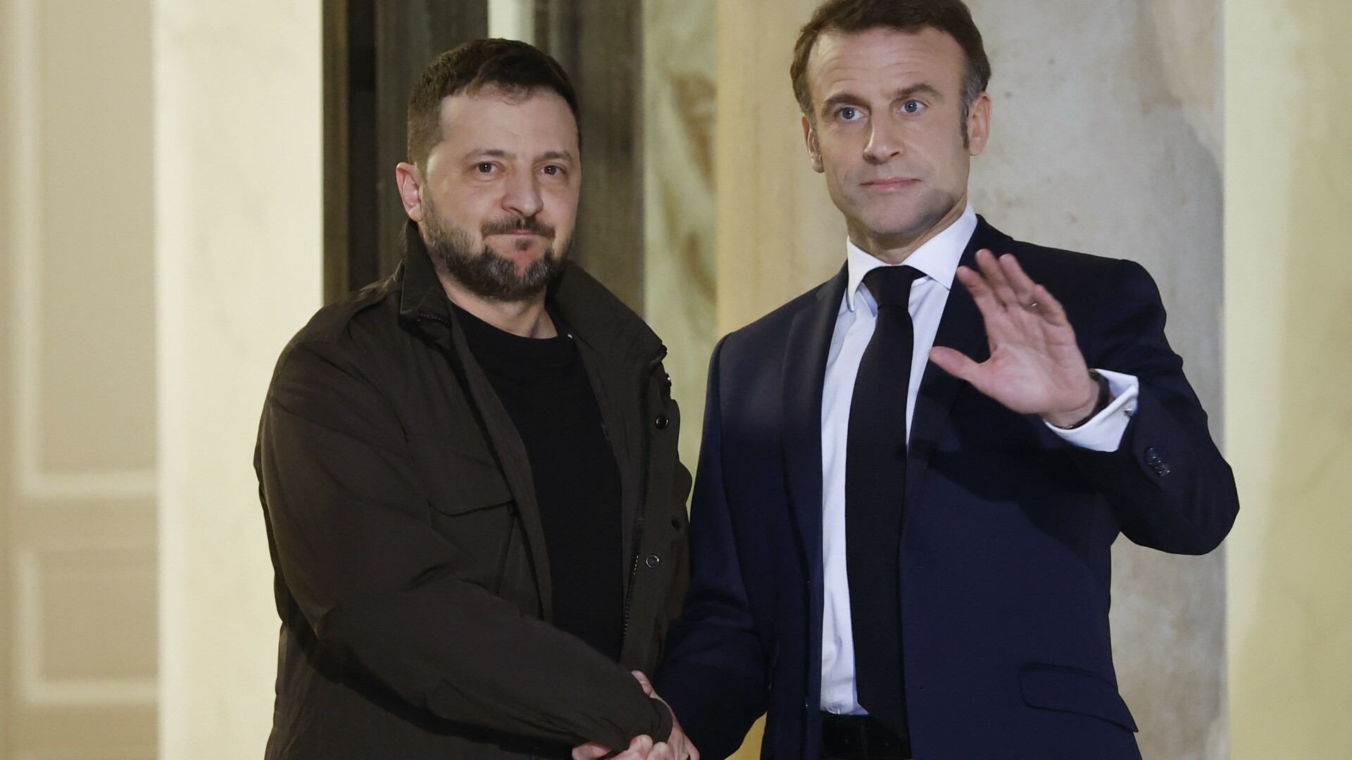 Volodimir Zelenski, Emmanuel Macron