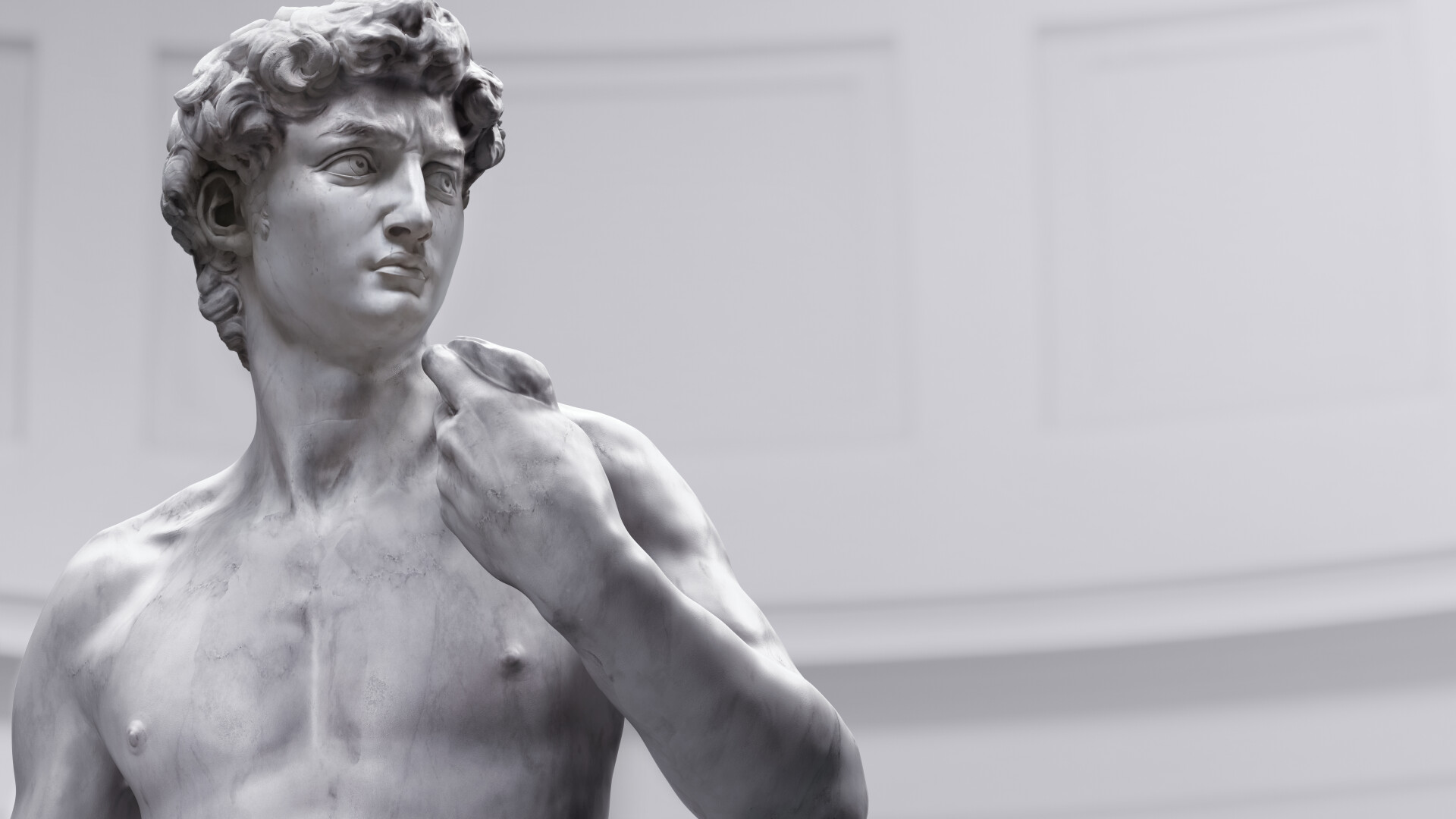 La Florenţa, statuia lui David, de Michelangelo, este curăţată de praf la fiecare două luni