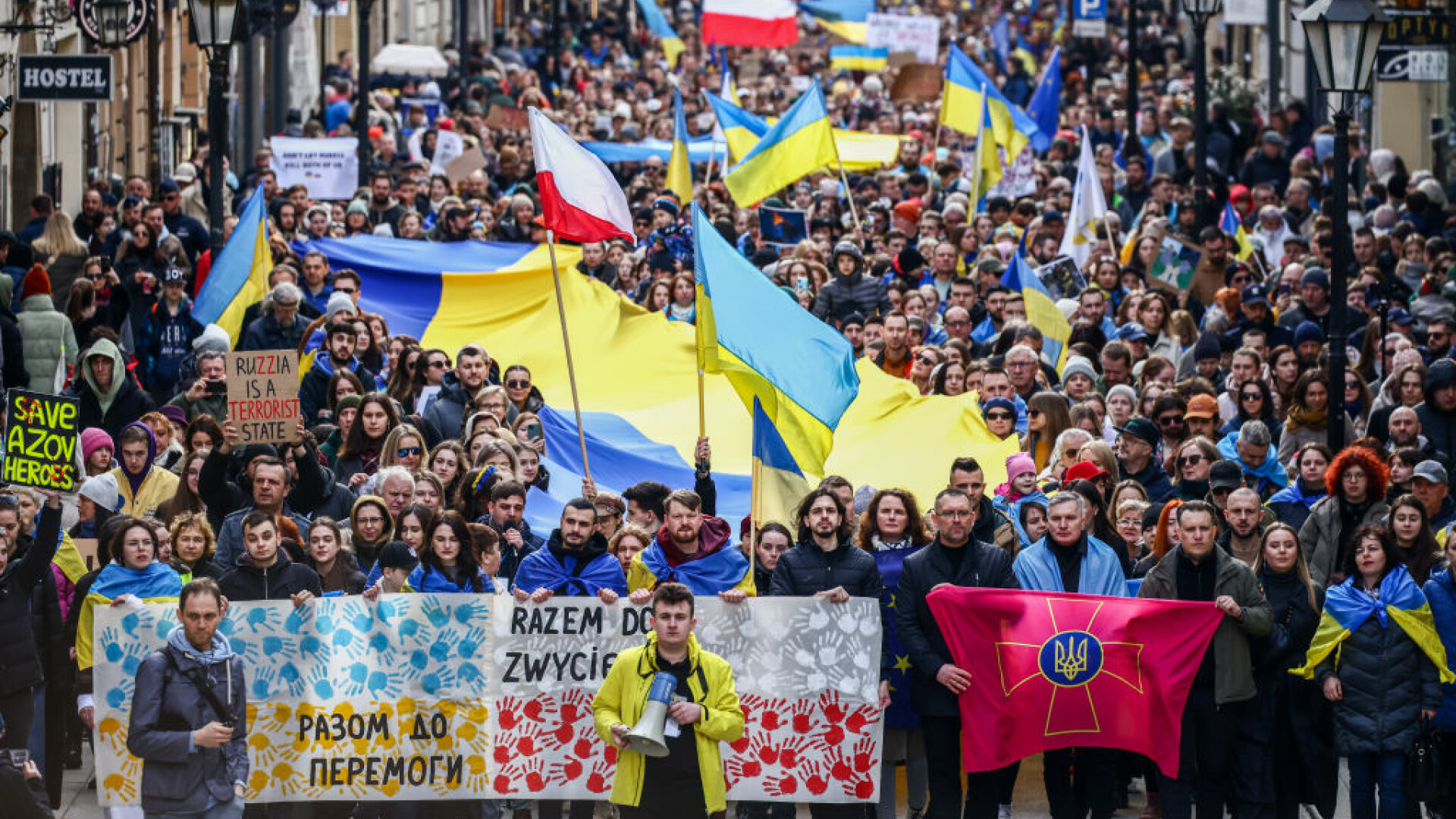 manifestatii pro-Ucraina în Europa