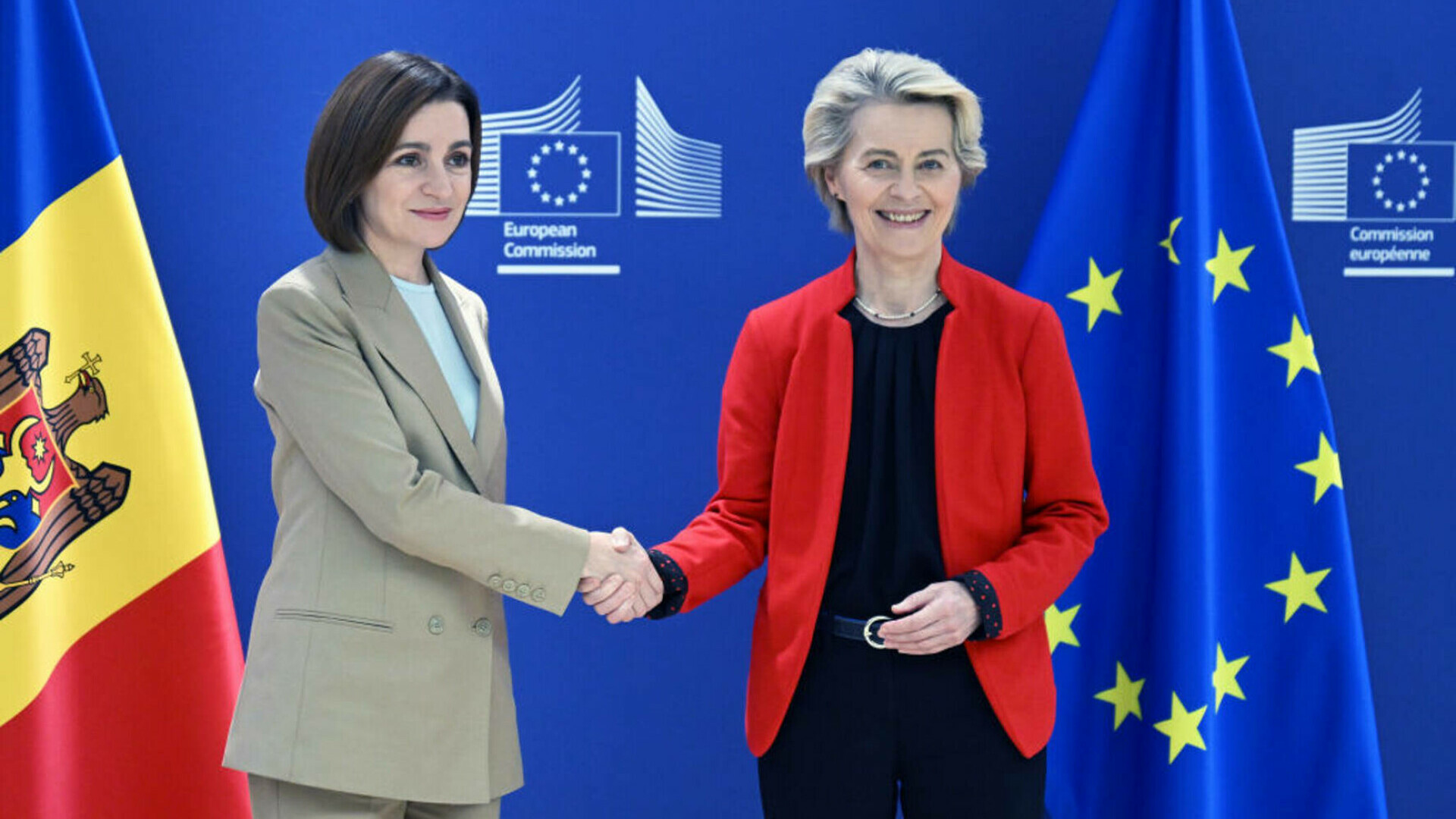 maia sandu, von der leyen