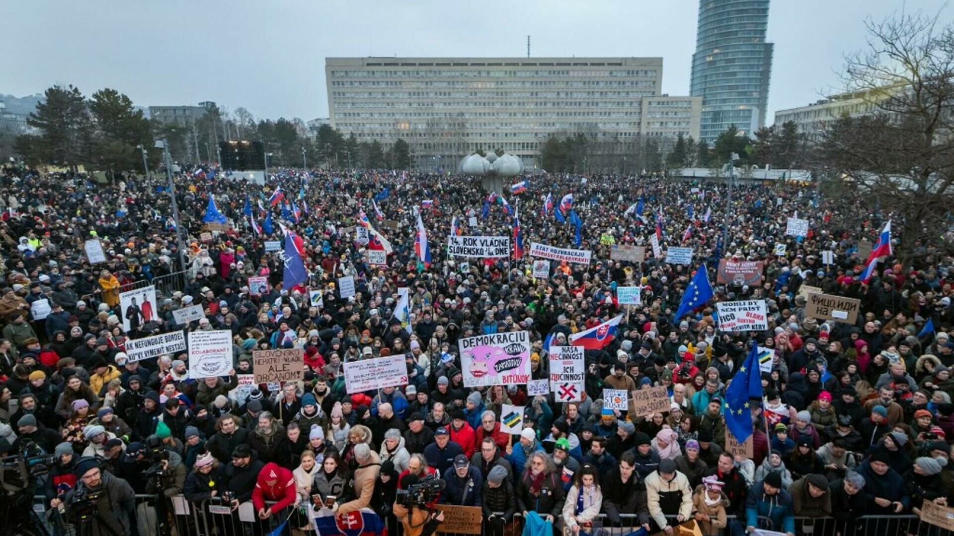 protest slovacia