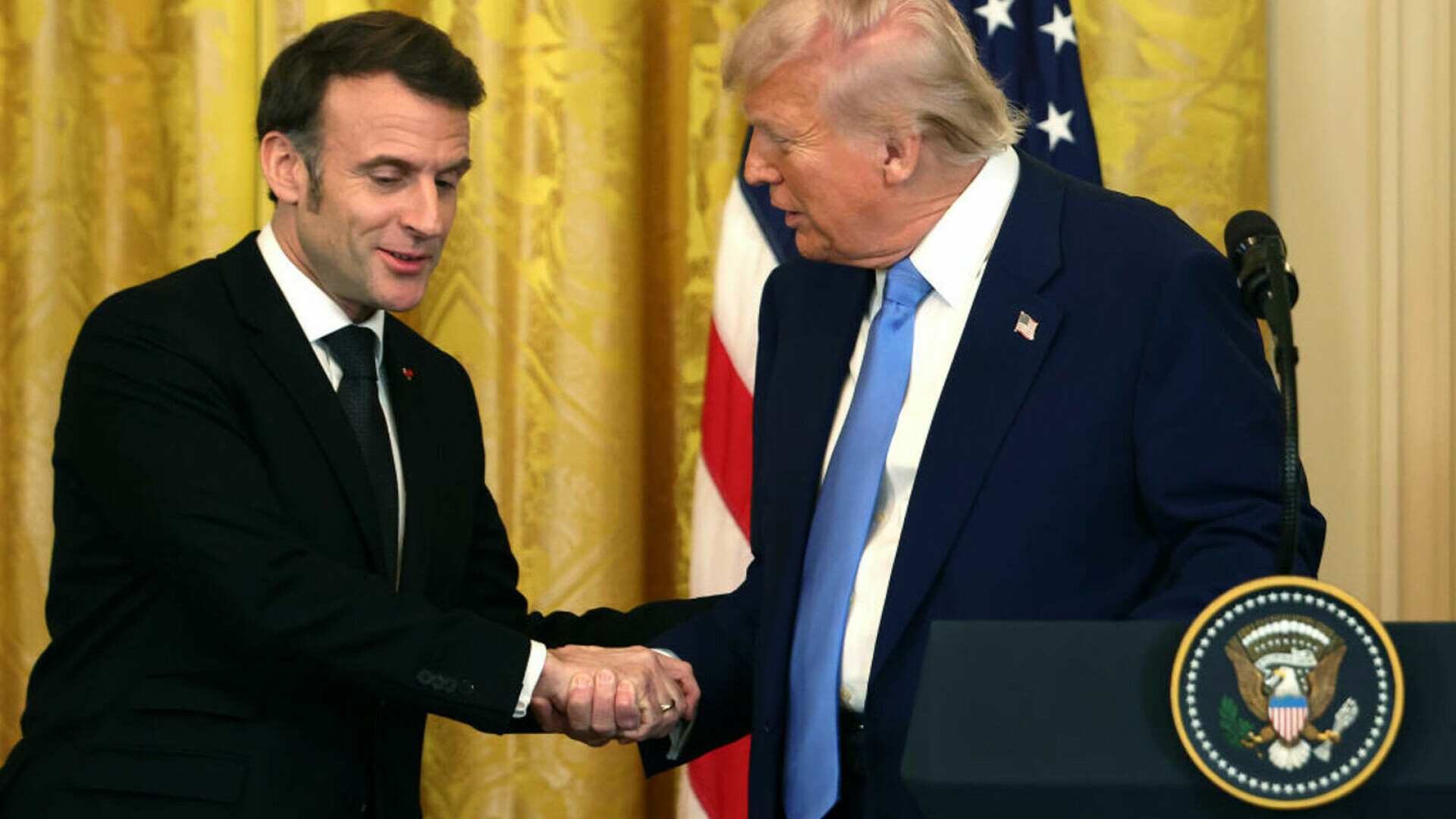 trump si macron