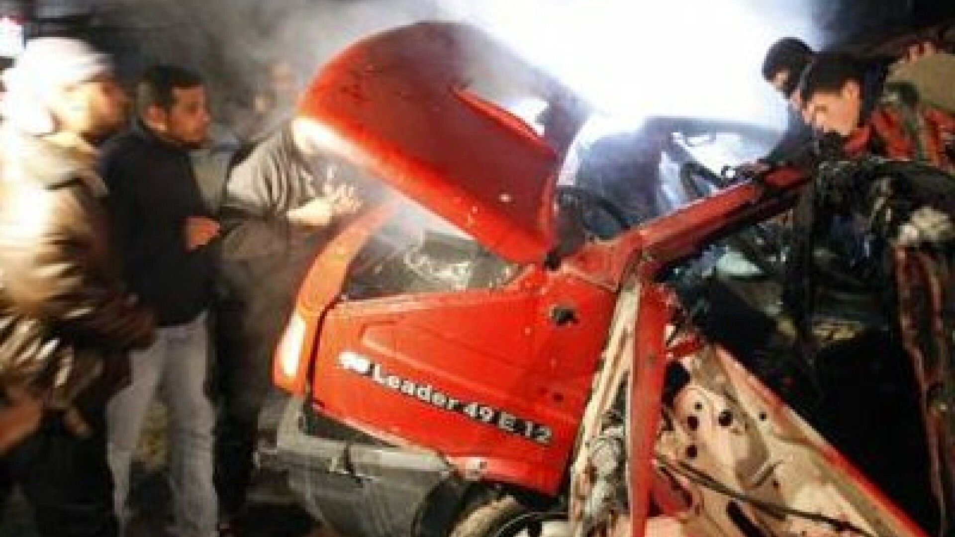 Gaza masina incendiata