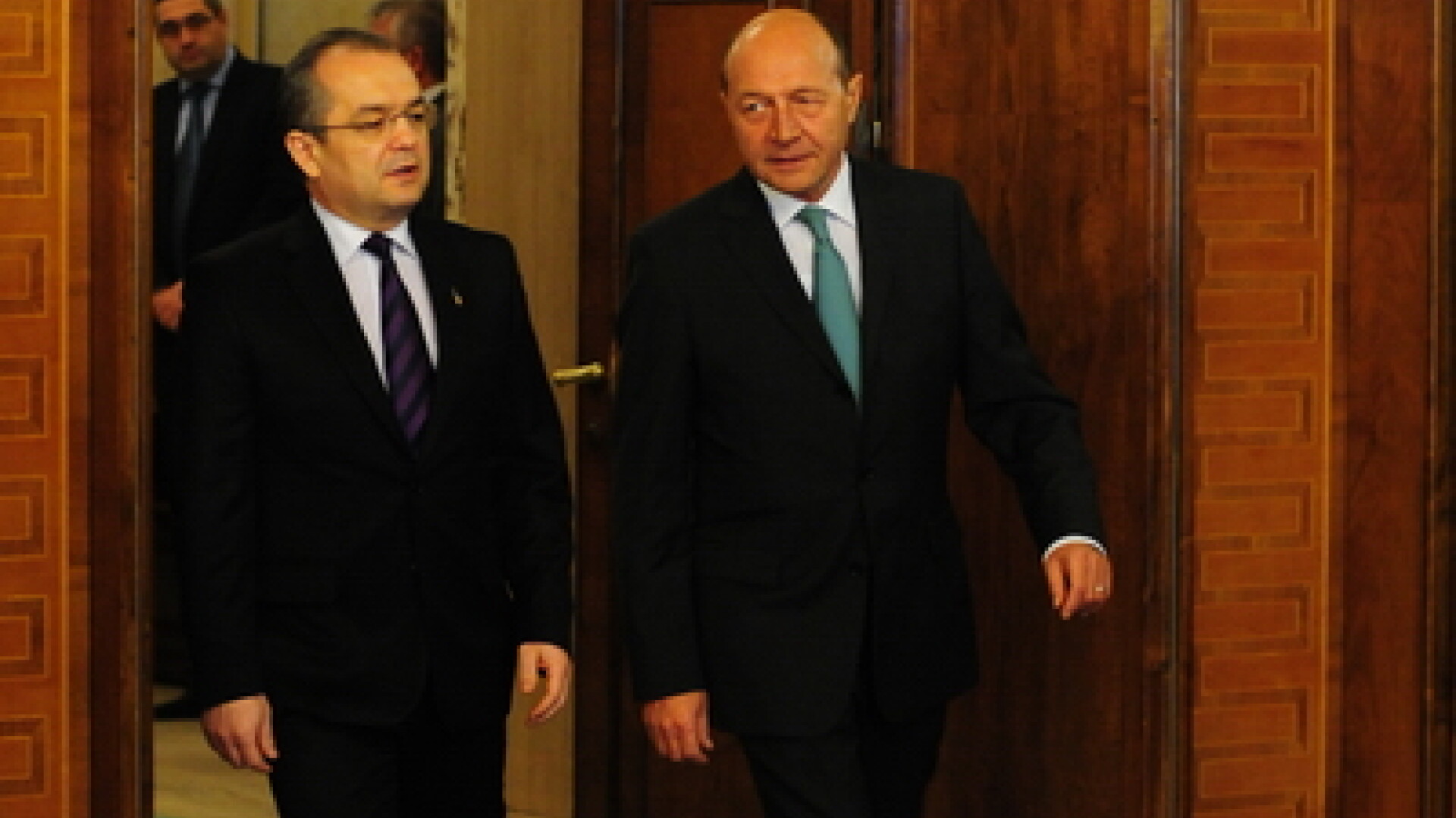 Emil Boc si Traian Basescu