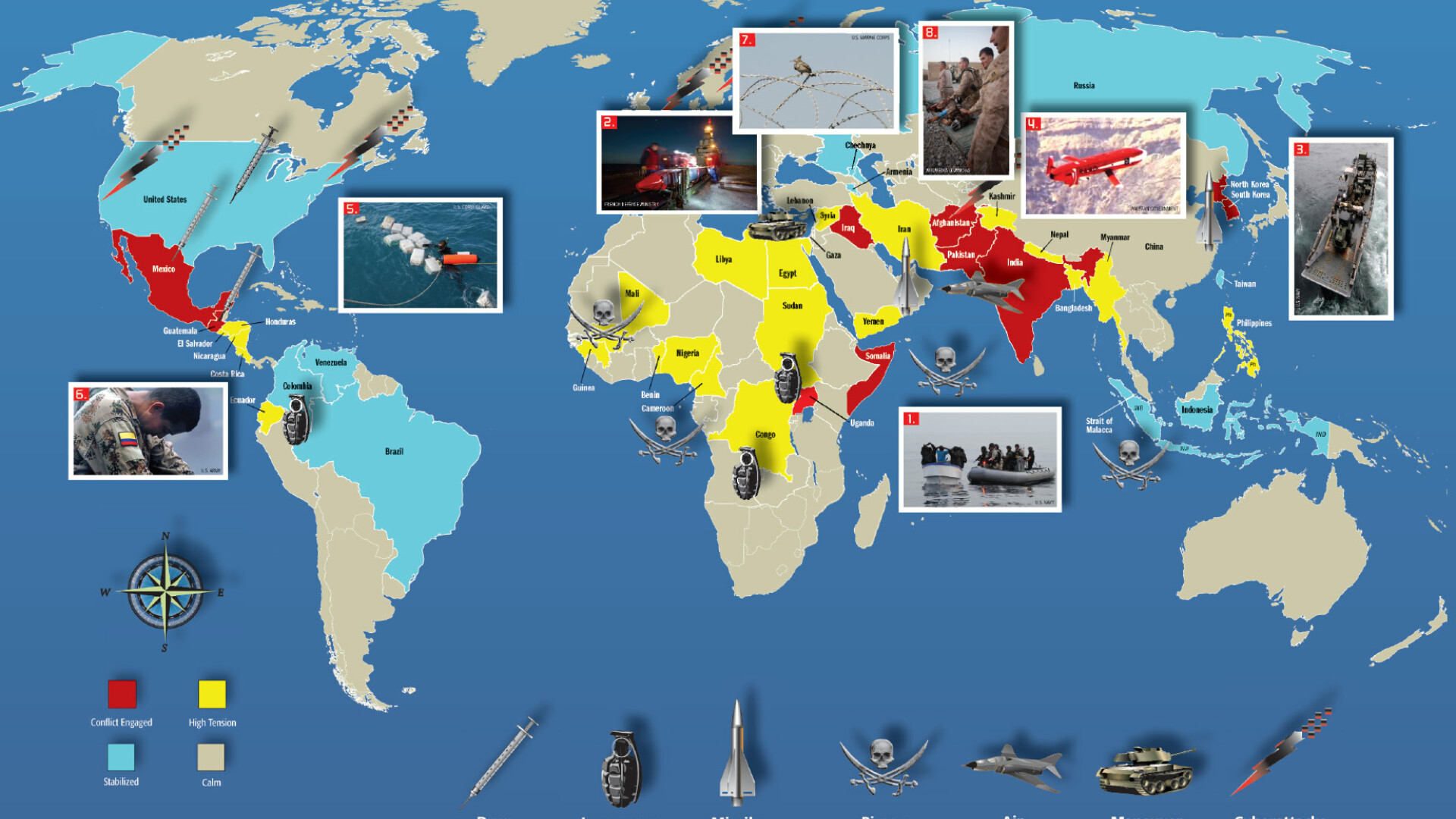 Harta mondiala a conflictelor Lumii