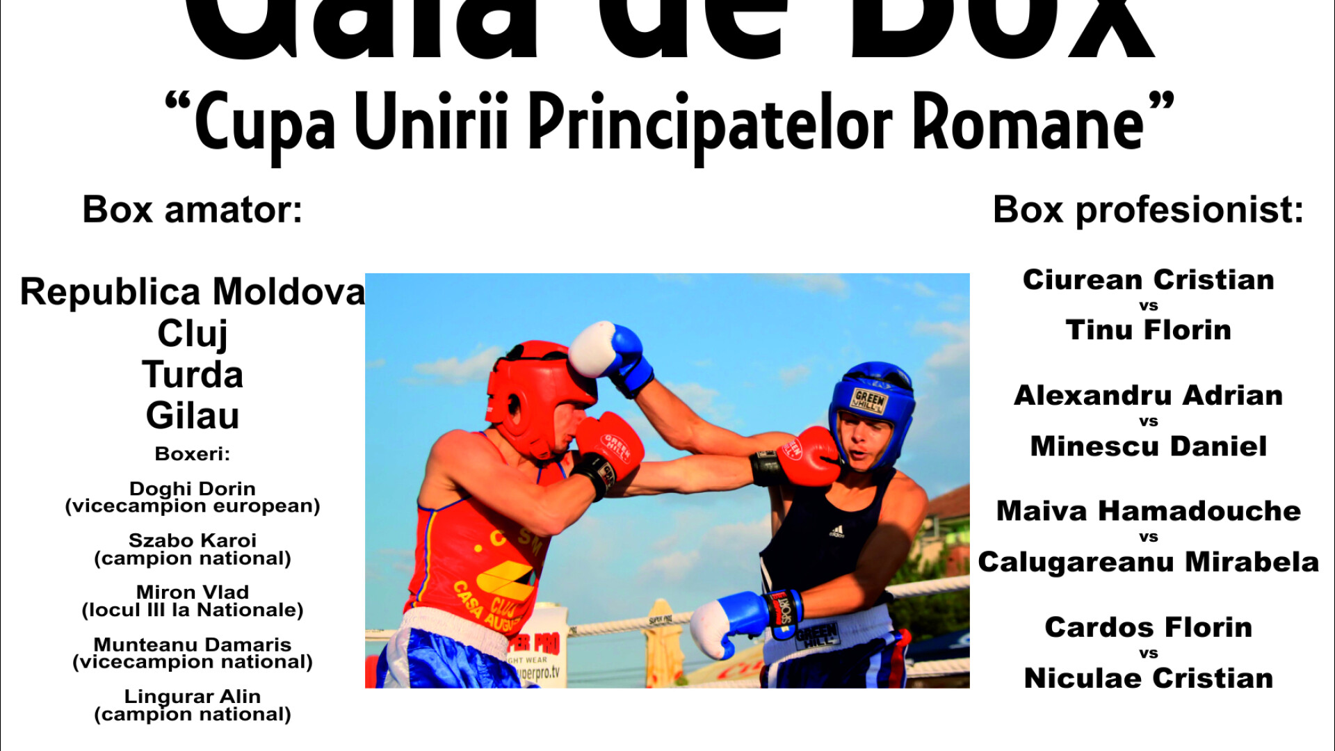 Gala de Box - Cupa Unirii Principatelor Romane, a ajuns la cea de-a II-a editie