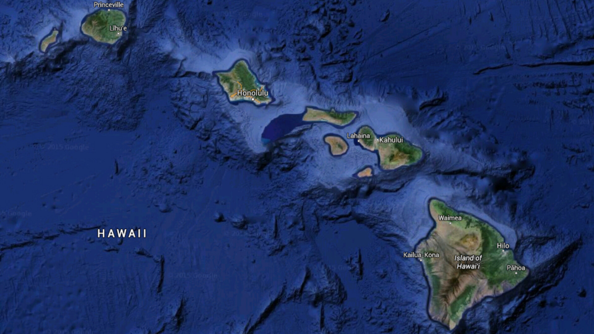 harta arhipelagul Hawaii