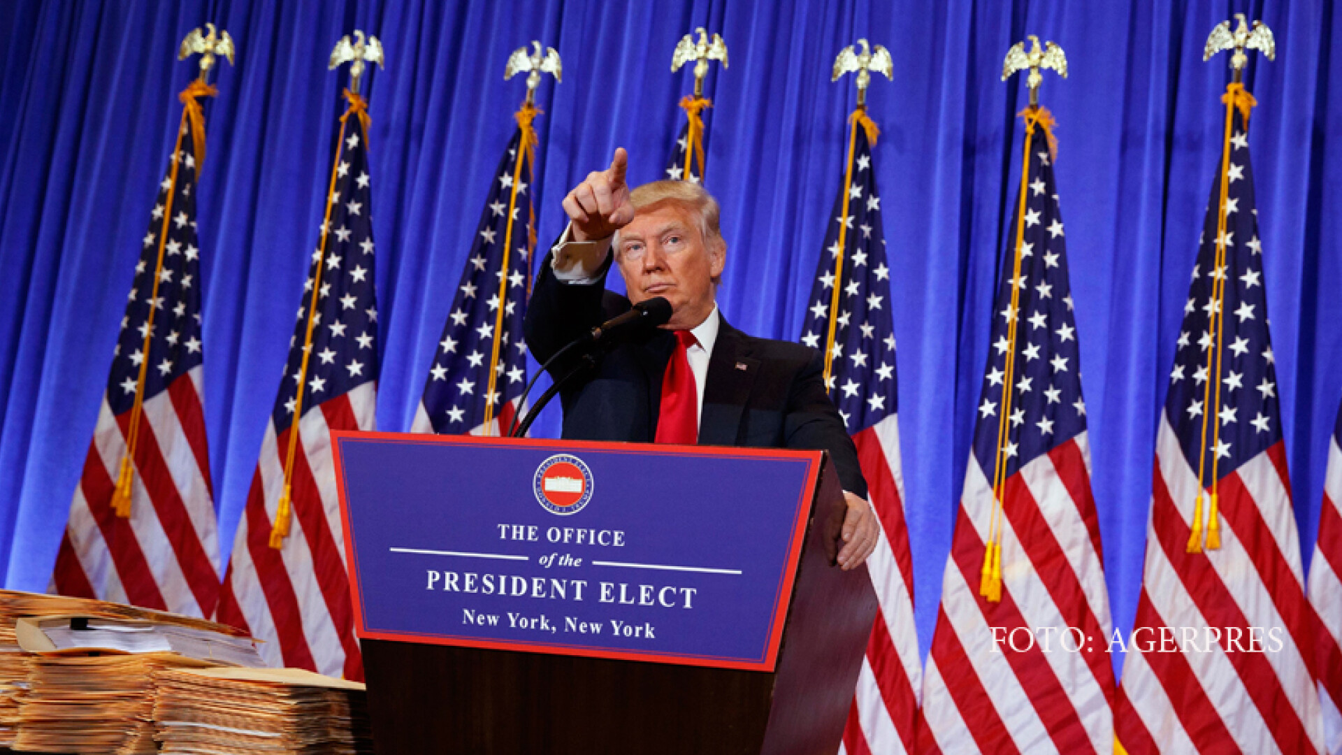 Donald Trump, prima conferinta de presa dupa alegeri