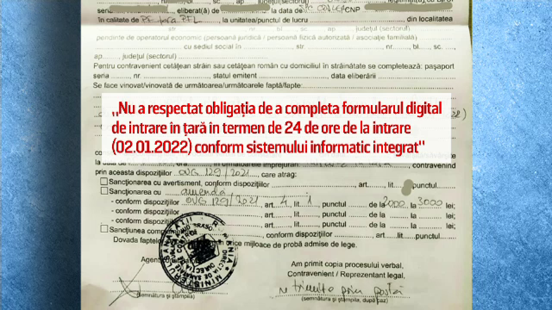 Zeci de mii de români au fost amendați pentru că nu știau că trebuie să completeze PLF la intrarea în țară