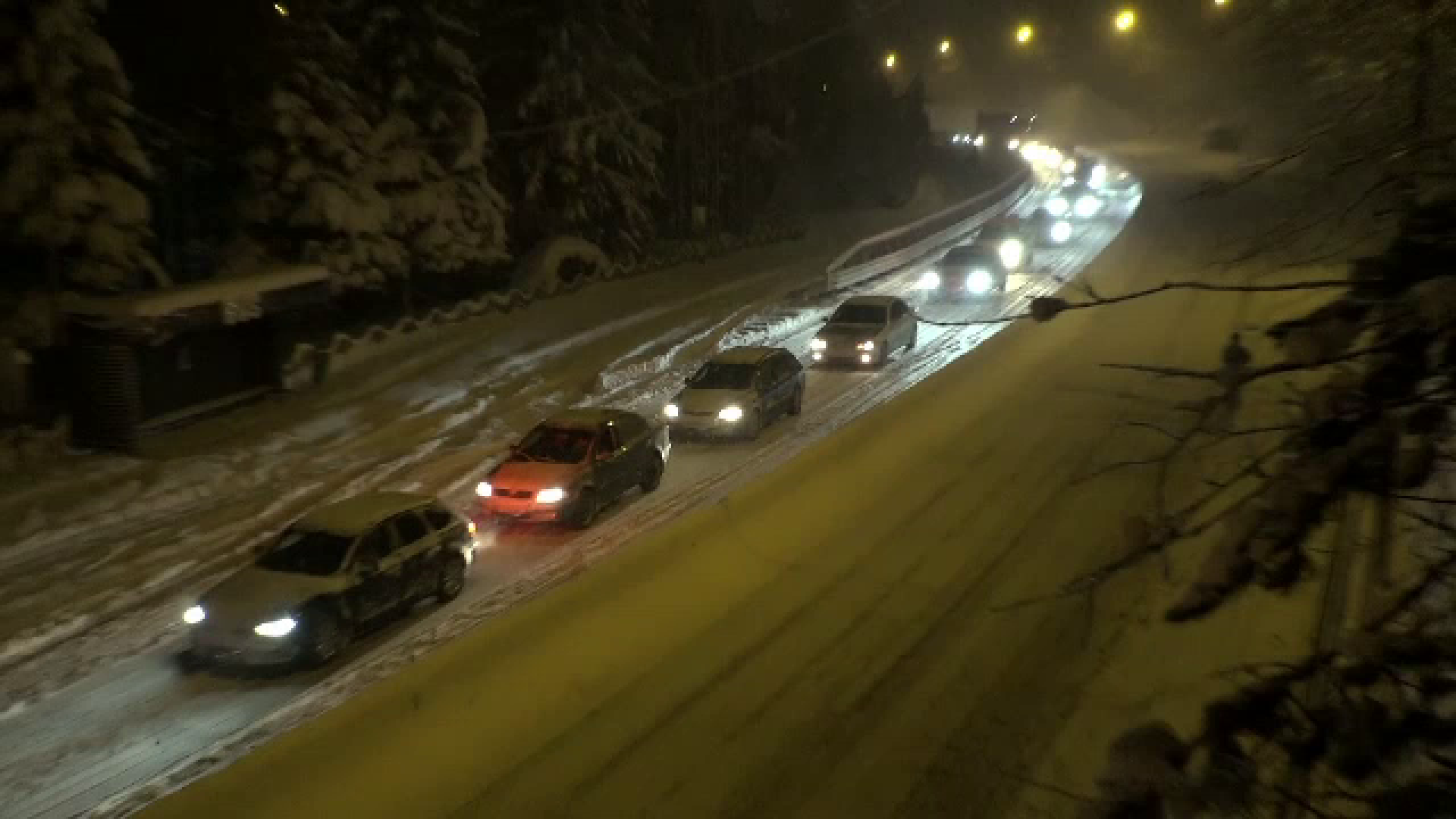 valea prahovei zăpadă aglomeratie trafic