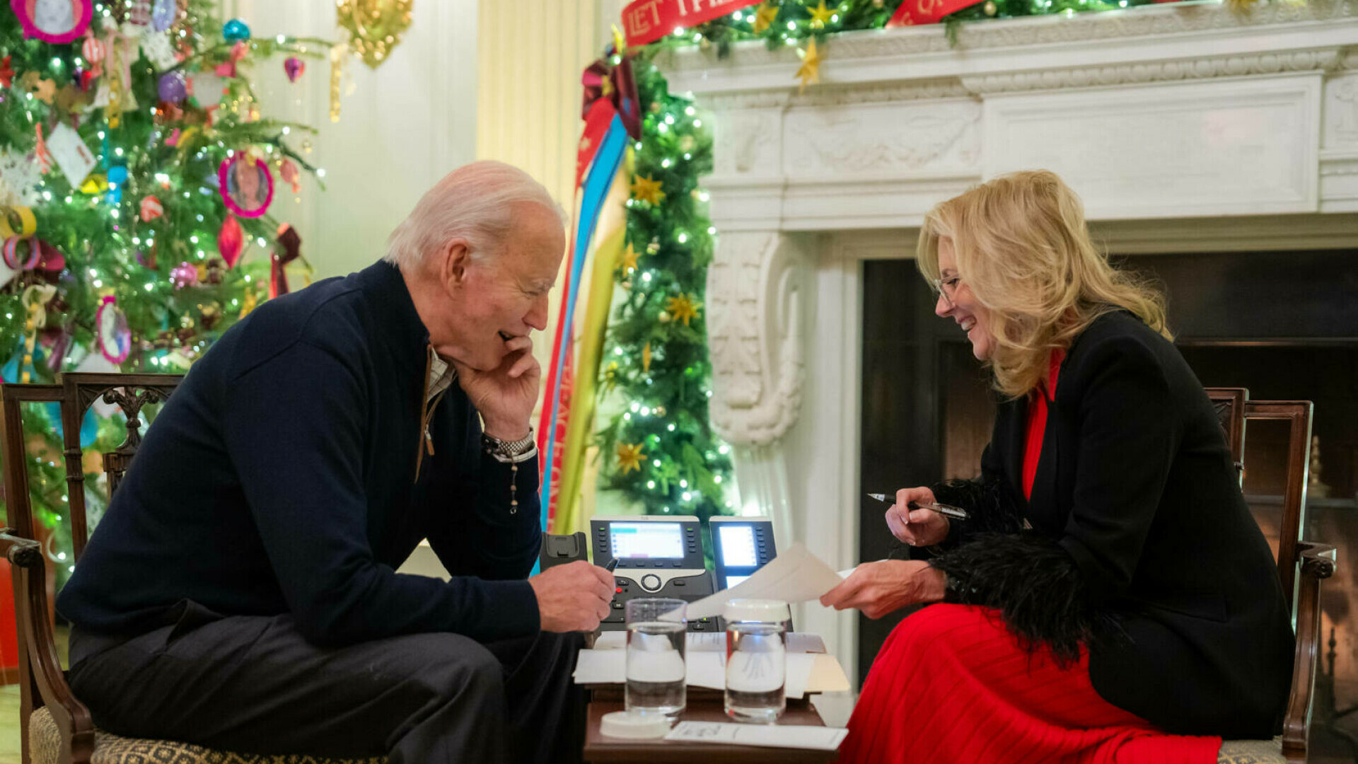 Joe și Jill Biden, de Crăciun