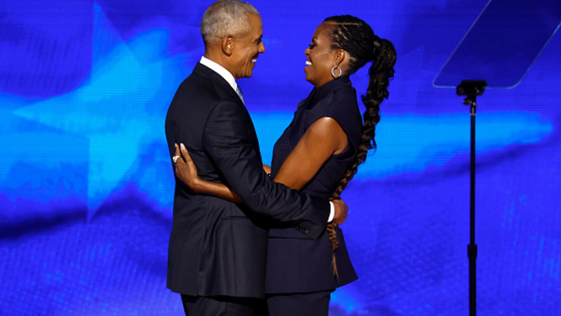 Michelle Obama and Barack Obama