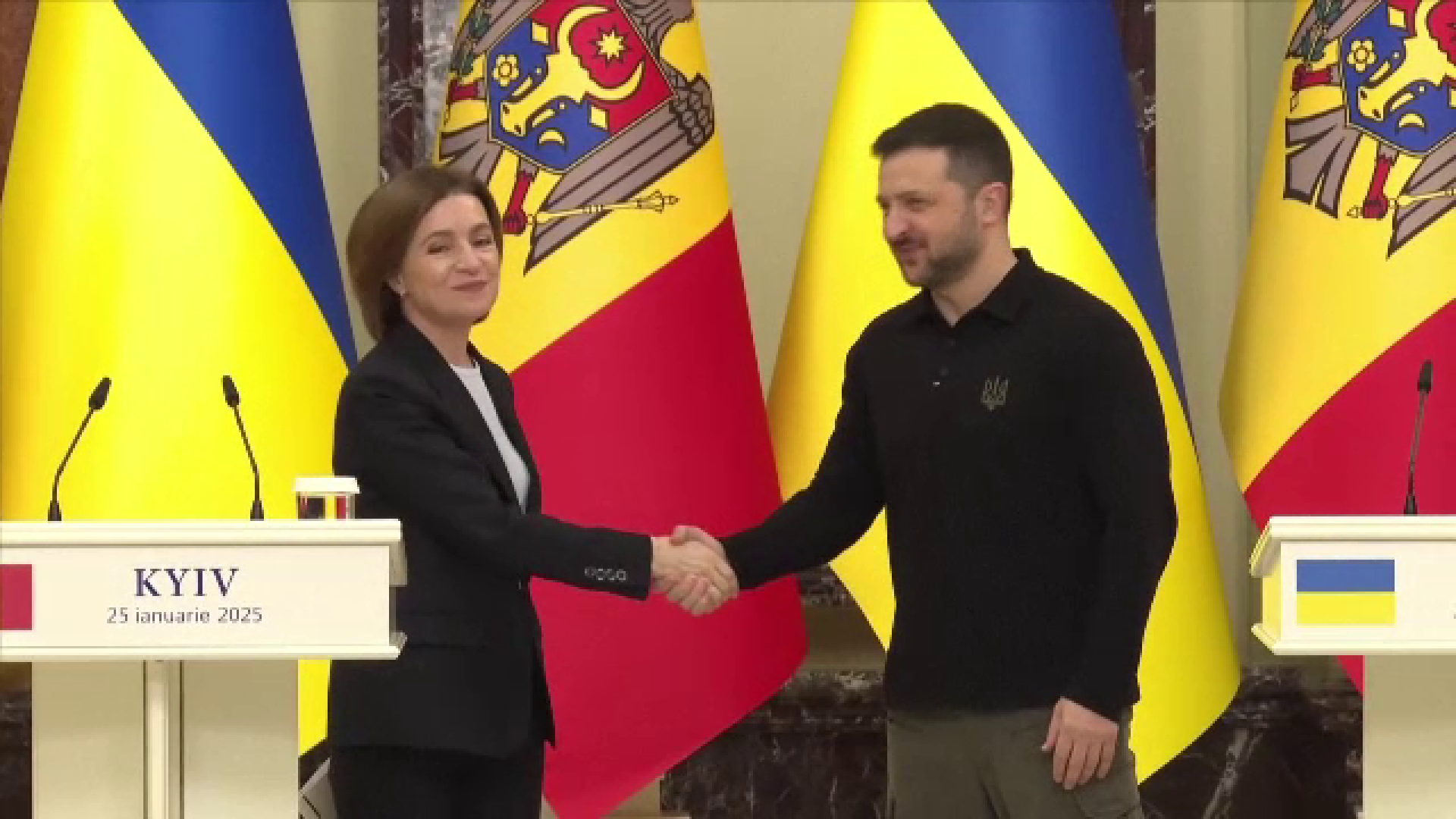 Volodimir Zelenski și Maia Sandu