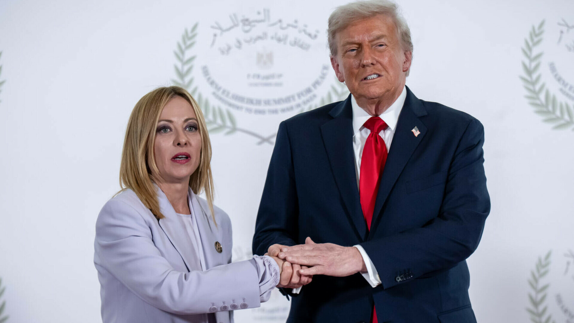 Giorgia Meloni si Donald Trump