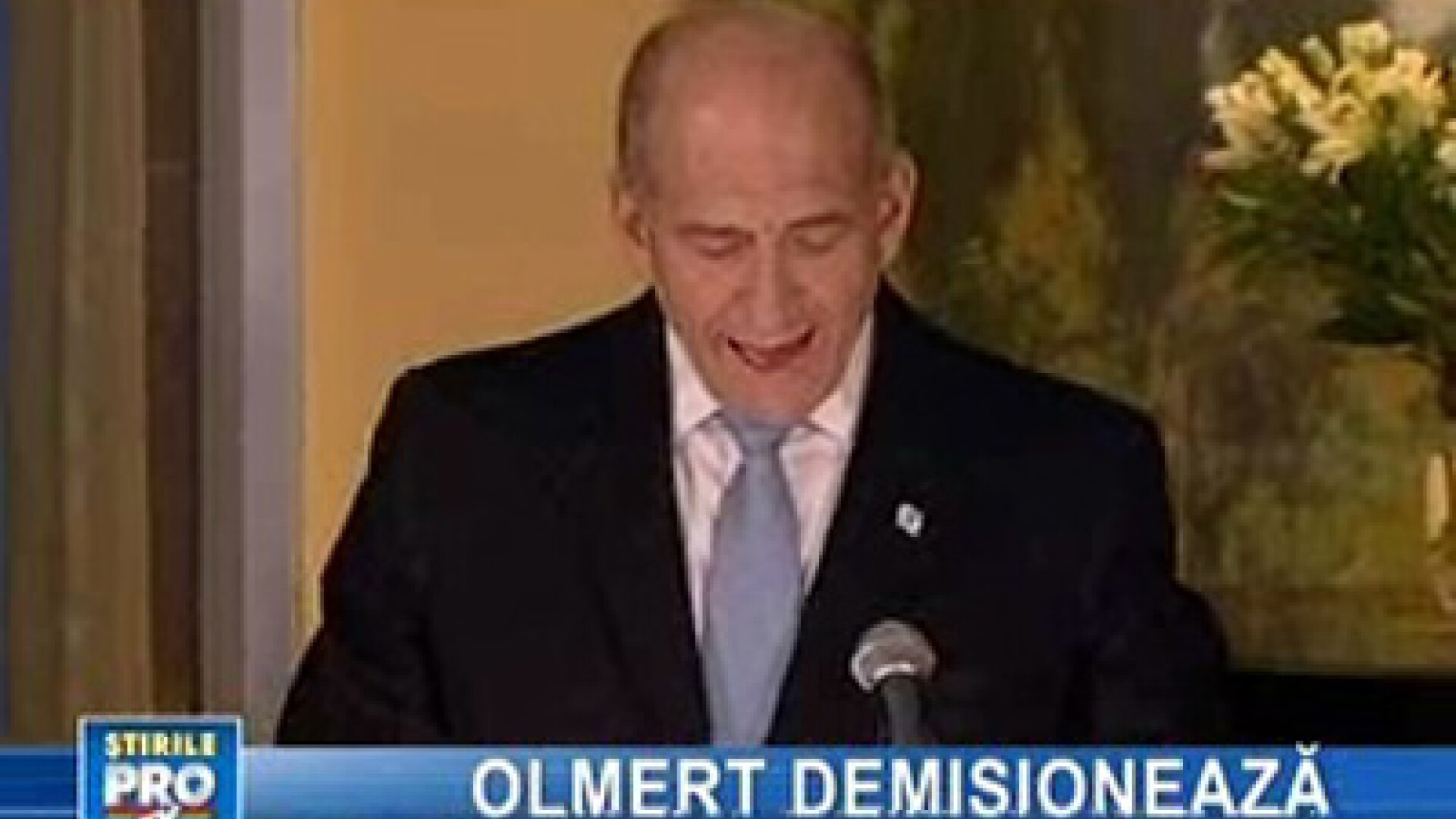 Premierul israelian Ehud Olmert a anunţat că renunţă la putere