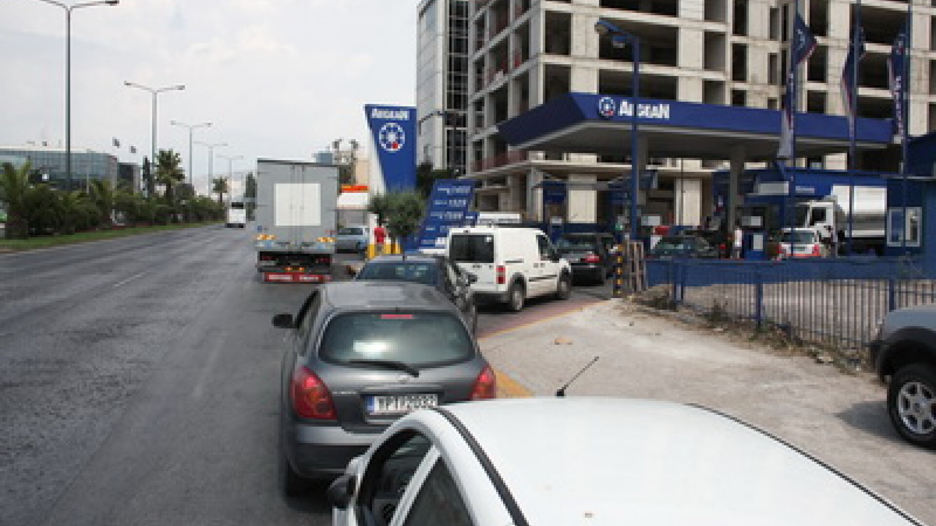 Statie de benzina in Grecia