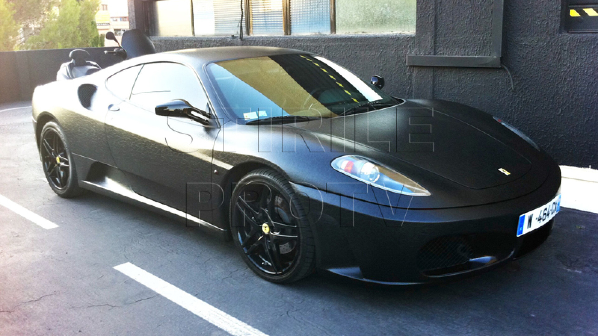 Ferrari cu exterior din piele