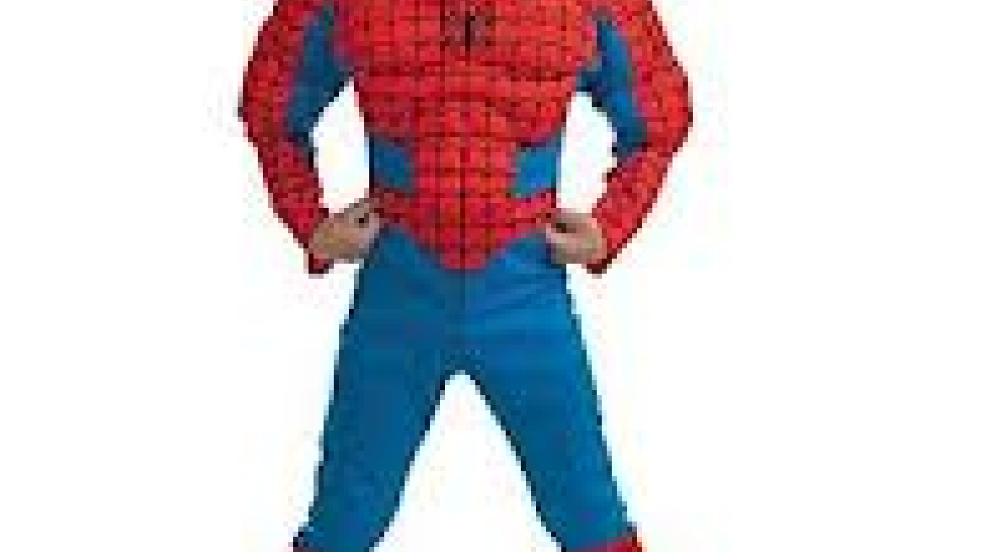 copil in costum de spiderman