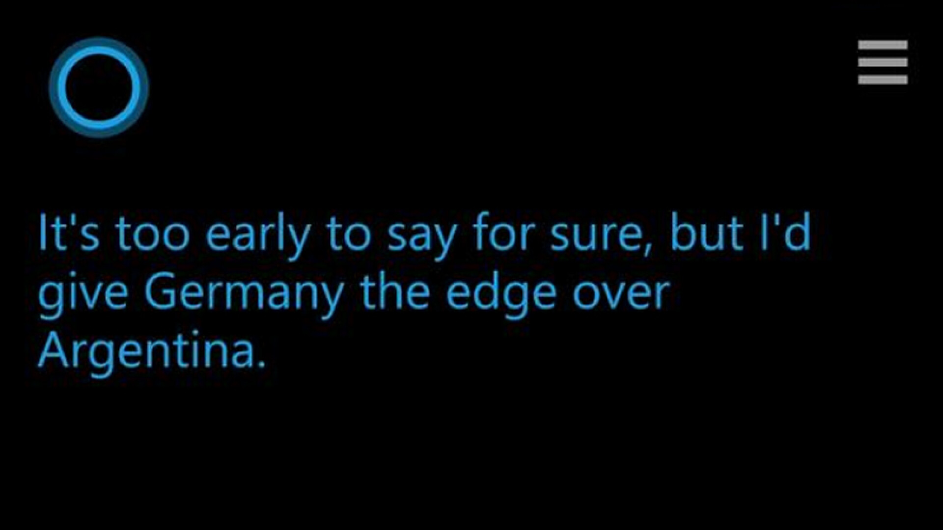 Cortana Germania invinge