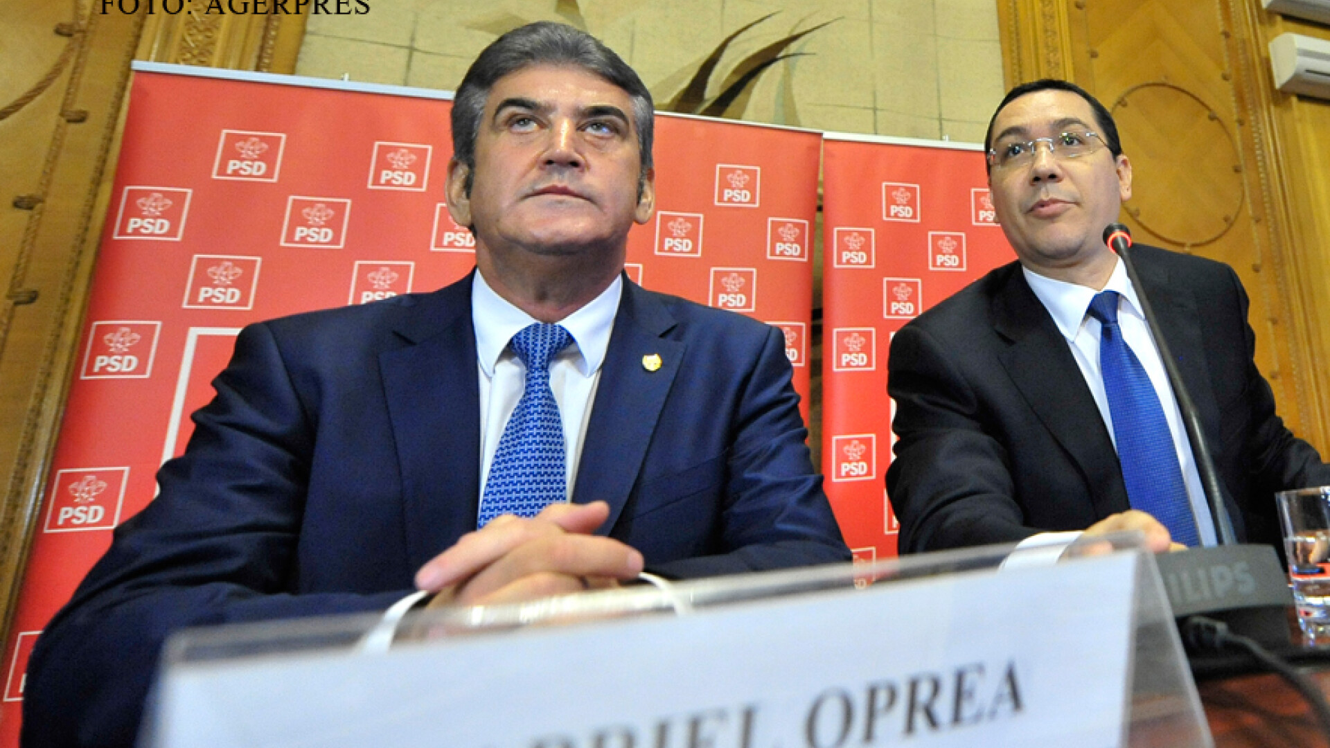 Gabriel Oprea si Victor Ponta FOTO AGERPRES