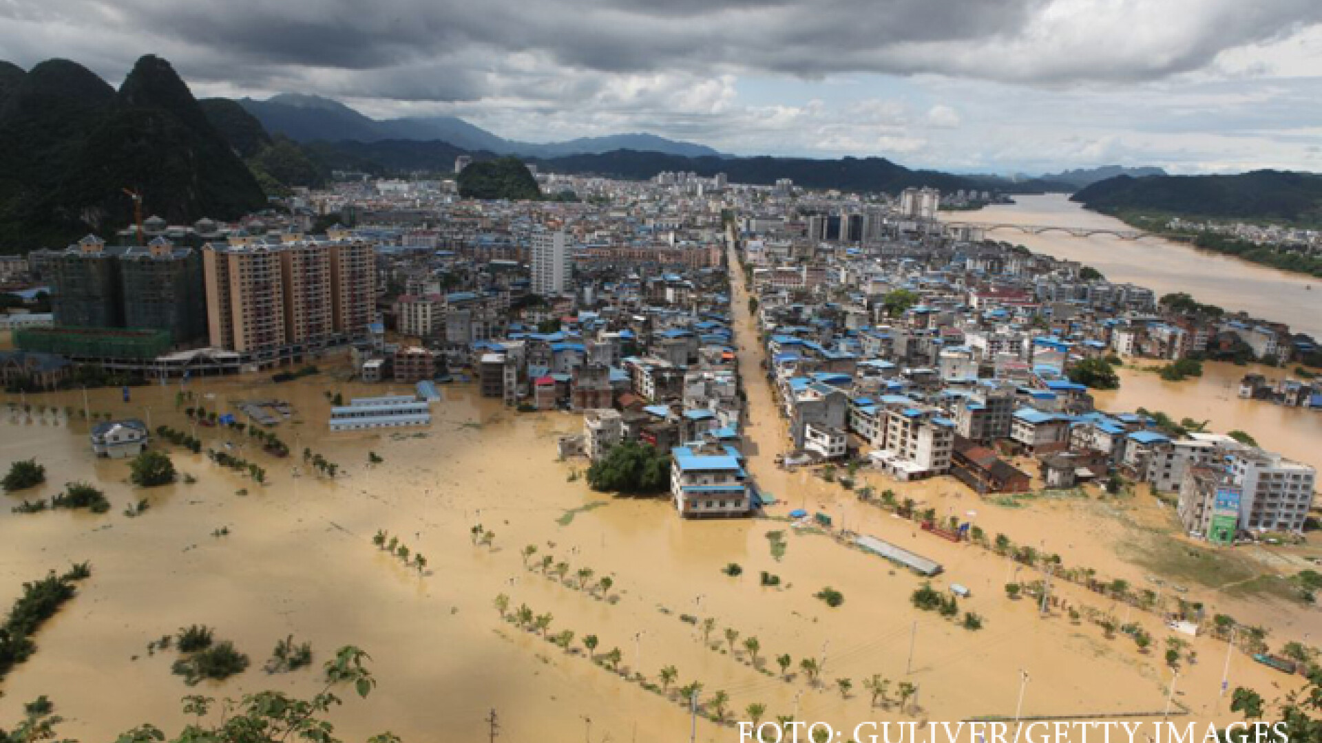 inundatii in Liuzhou, China