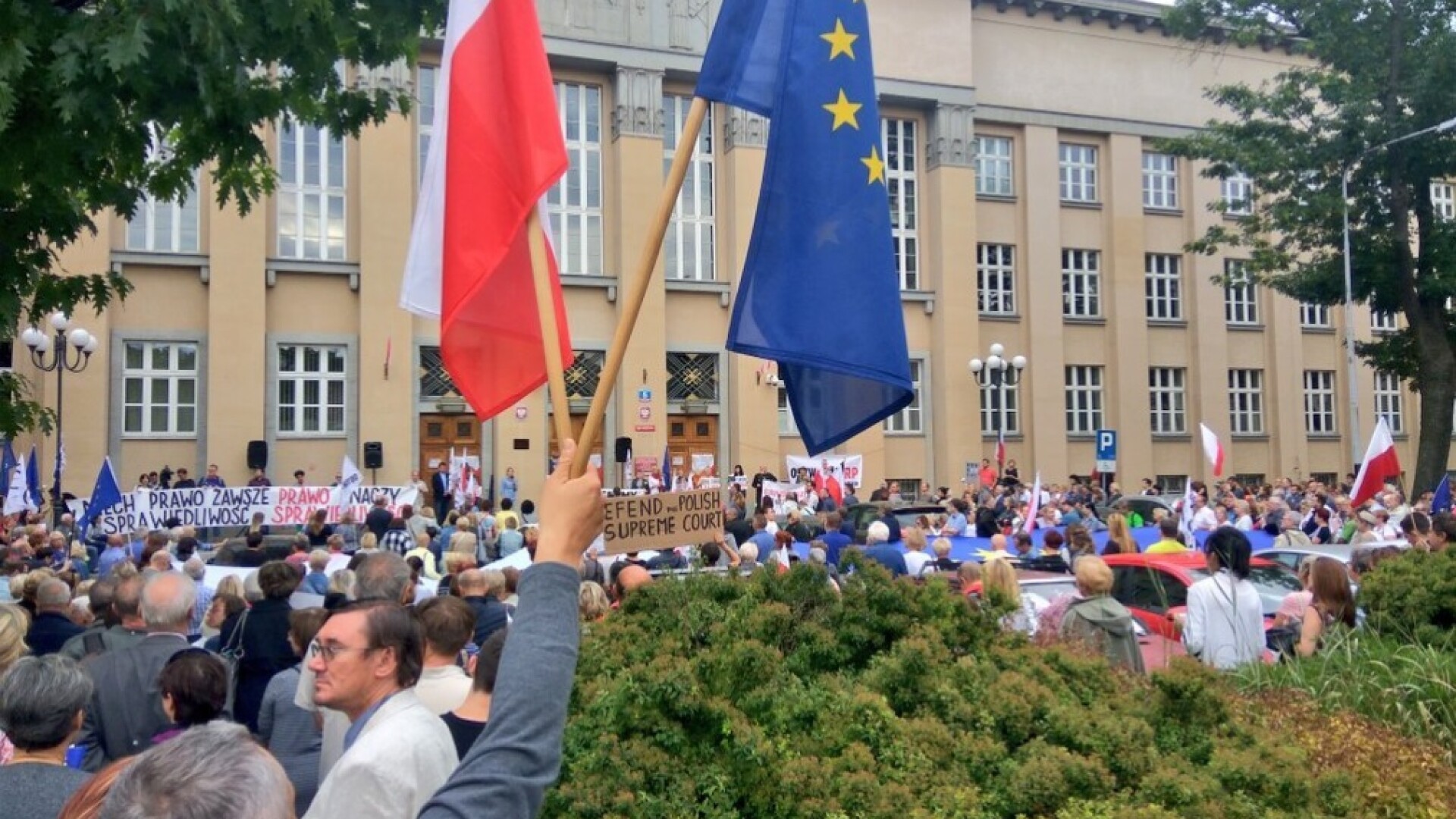 protest polonia