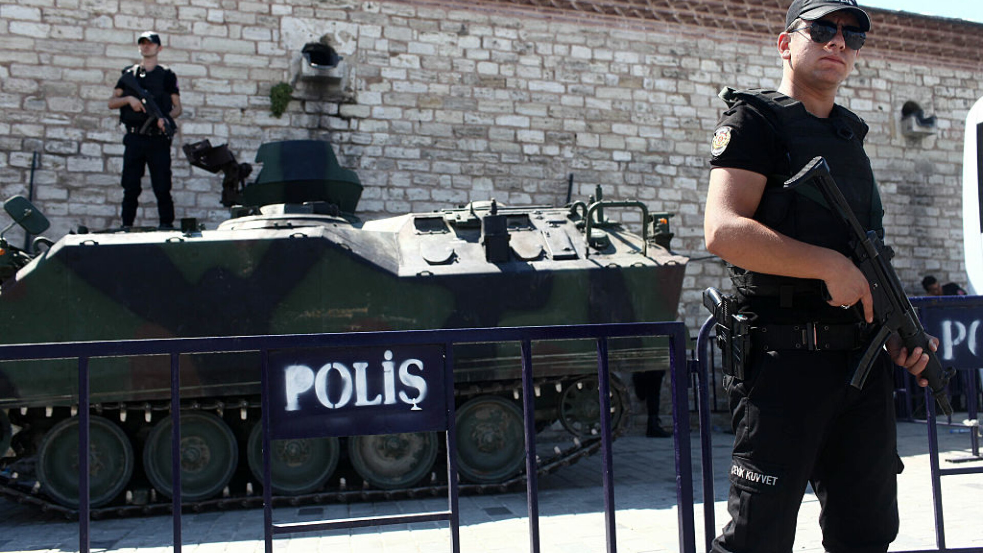 politie in Turcia in Piata Taksim