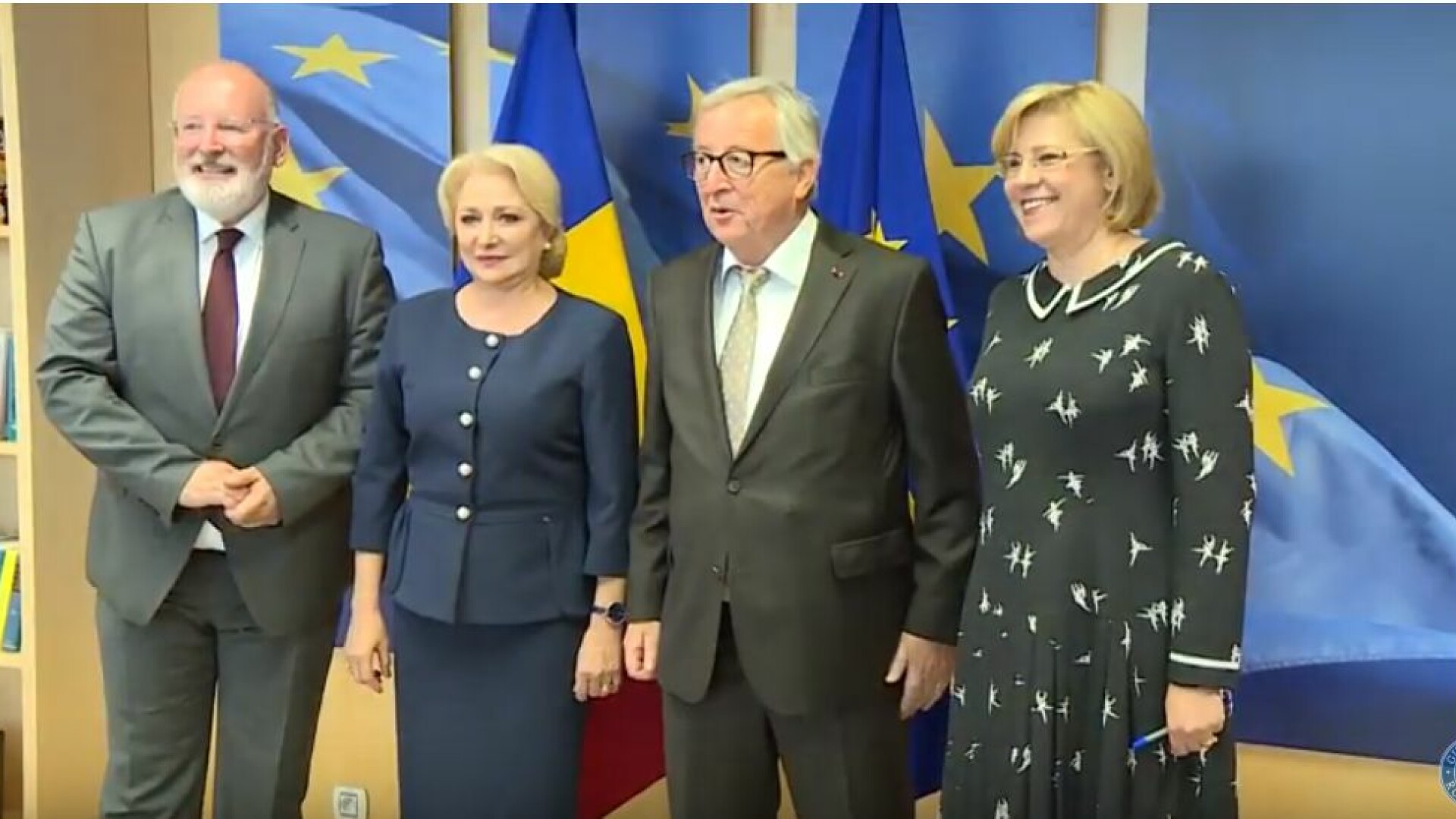 viorica dancila si jean claude juncker