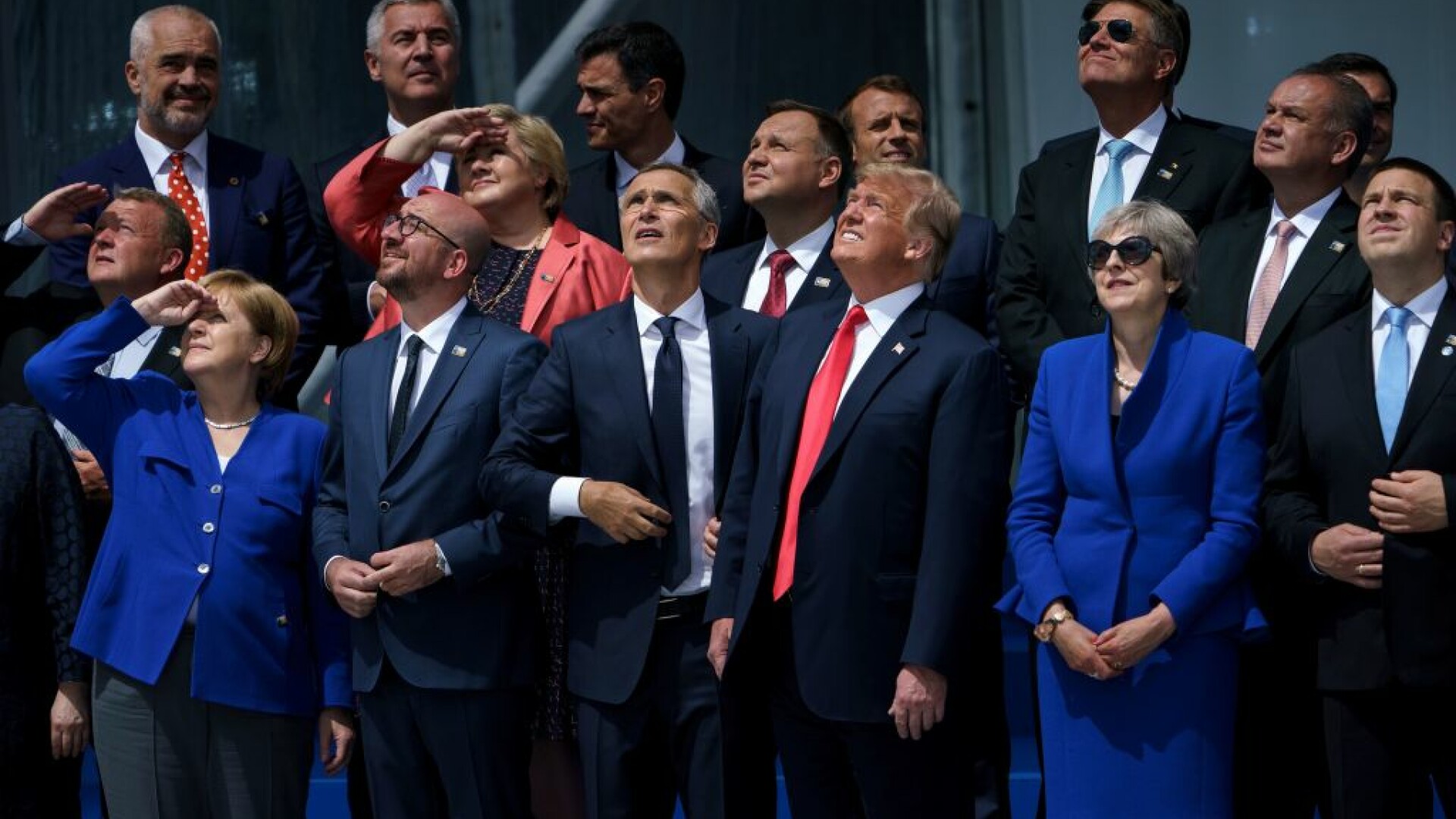 Liderii țărilor membre NATO, la ceremonia de deschidere a summitului de la Bruxelles