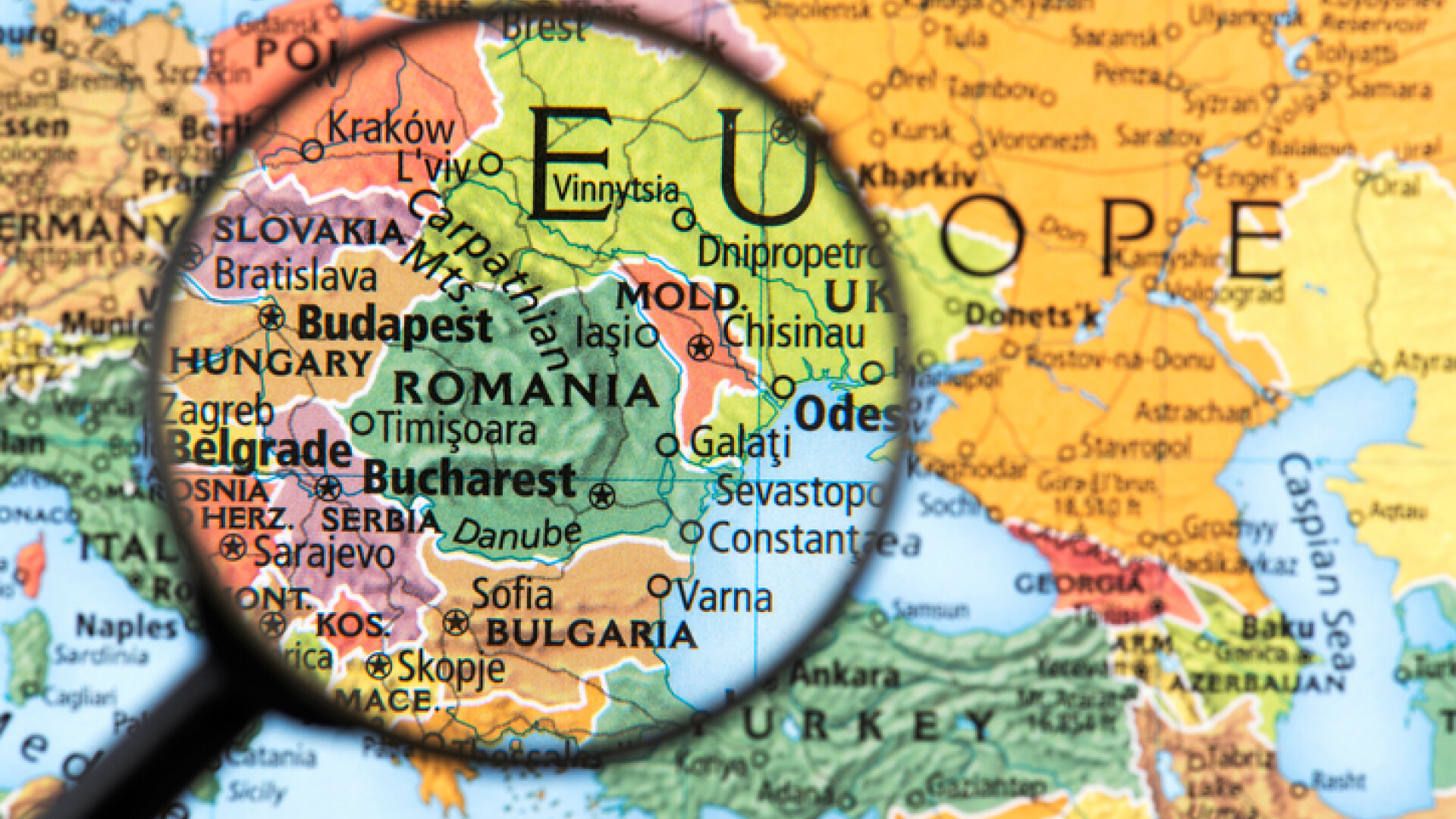 harta romania bulgaria