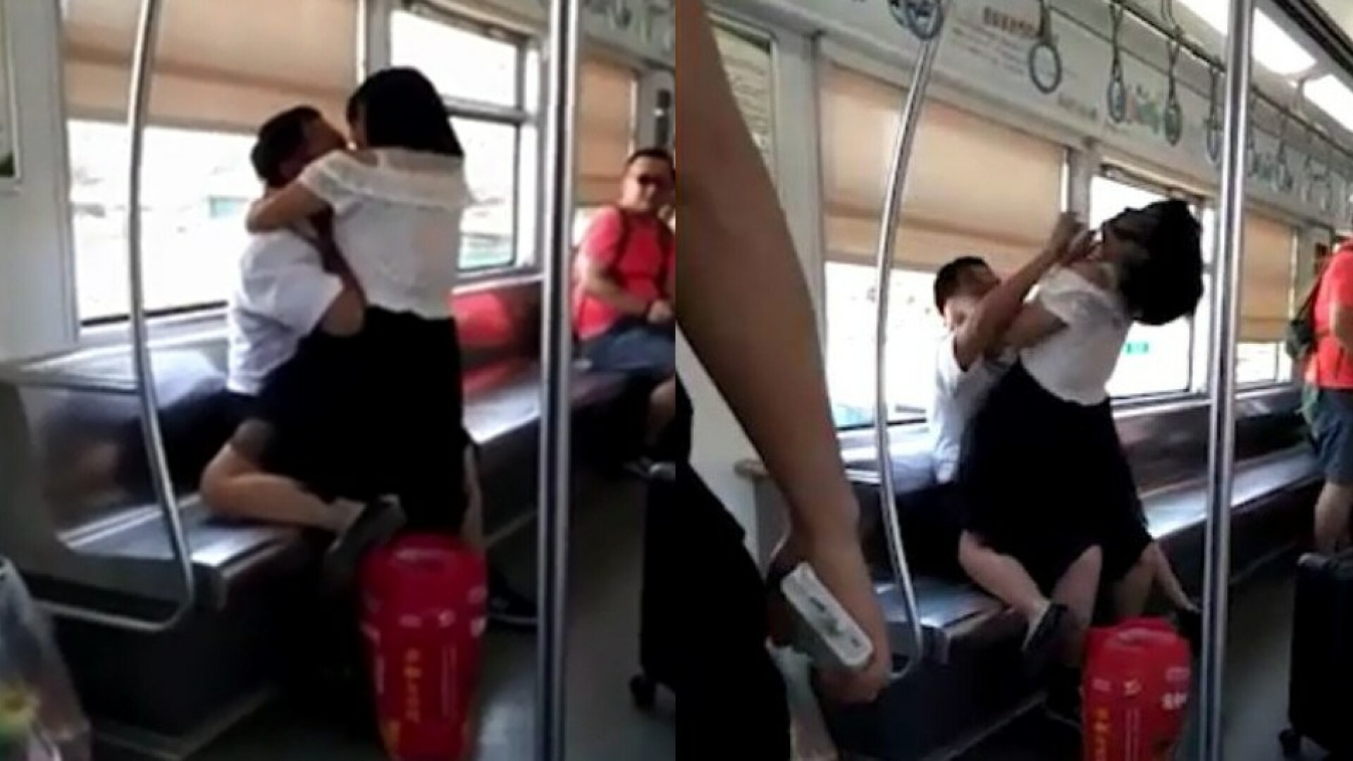 O femeie a muşcat un bărbat de faţă în metrou