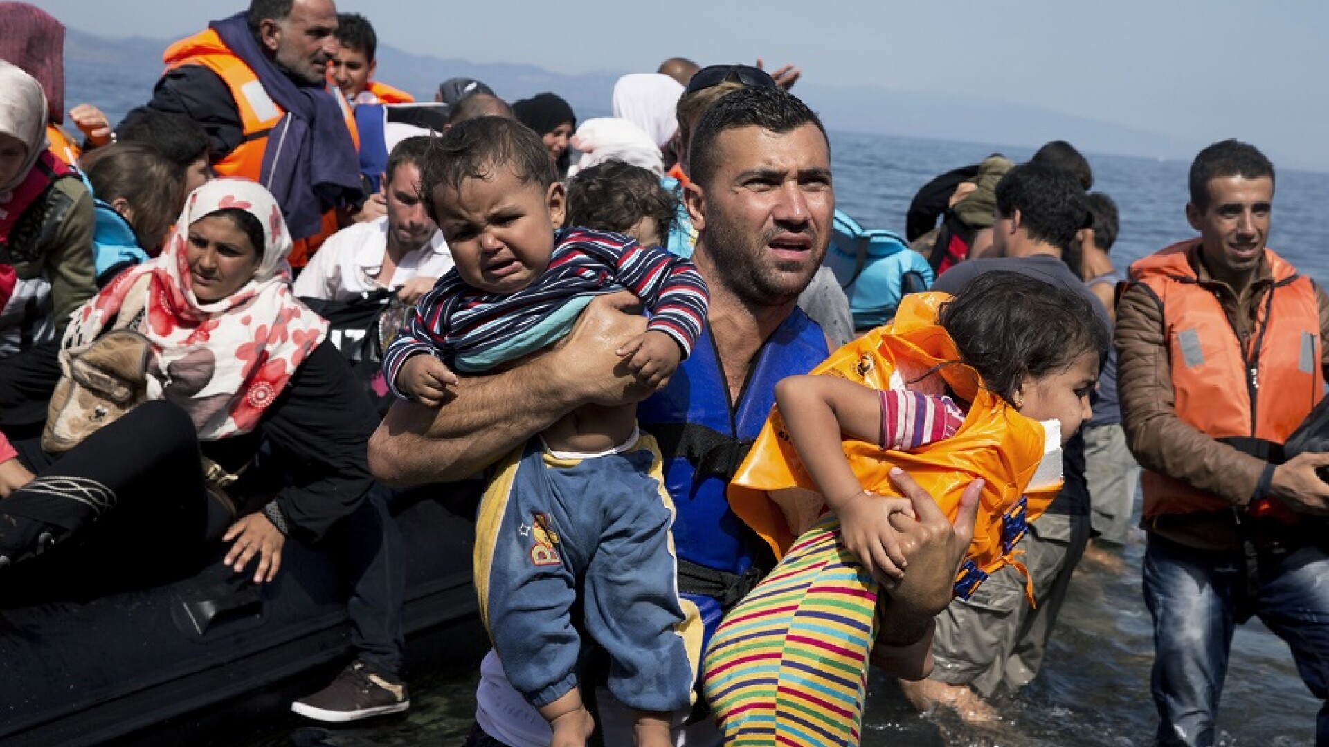 migranti in Lesbos