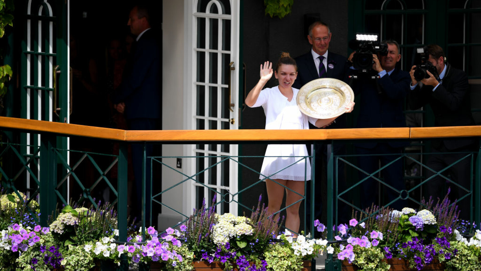 Simona Halep dupa victoria de la Wimbledon